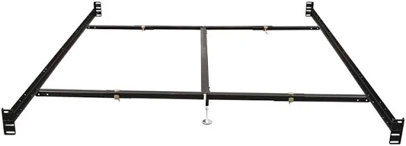 antique finish metal queen rails and slates kit