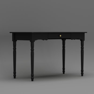 Solid Wood Base Writing Desk With Drawer