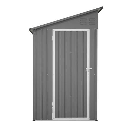 4 ft. W x 8 ft. D Metal Lean-to Storage Shed Foundation Kit Included