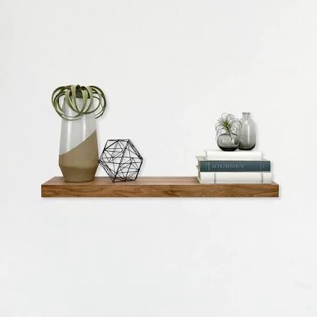 36-inch floating shelf in carbon black