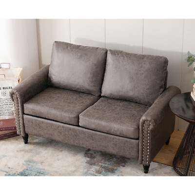 Small Sofa Loveseat Upholstered Couch for Small Spaces 2 Seat Couches