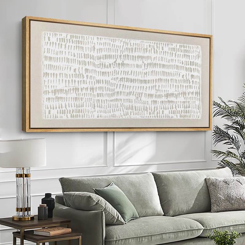 Minimalist Geometric Pattern in Neutral Tones Modern Art