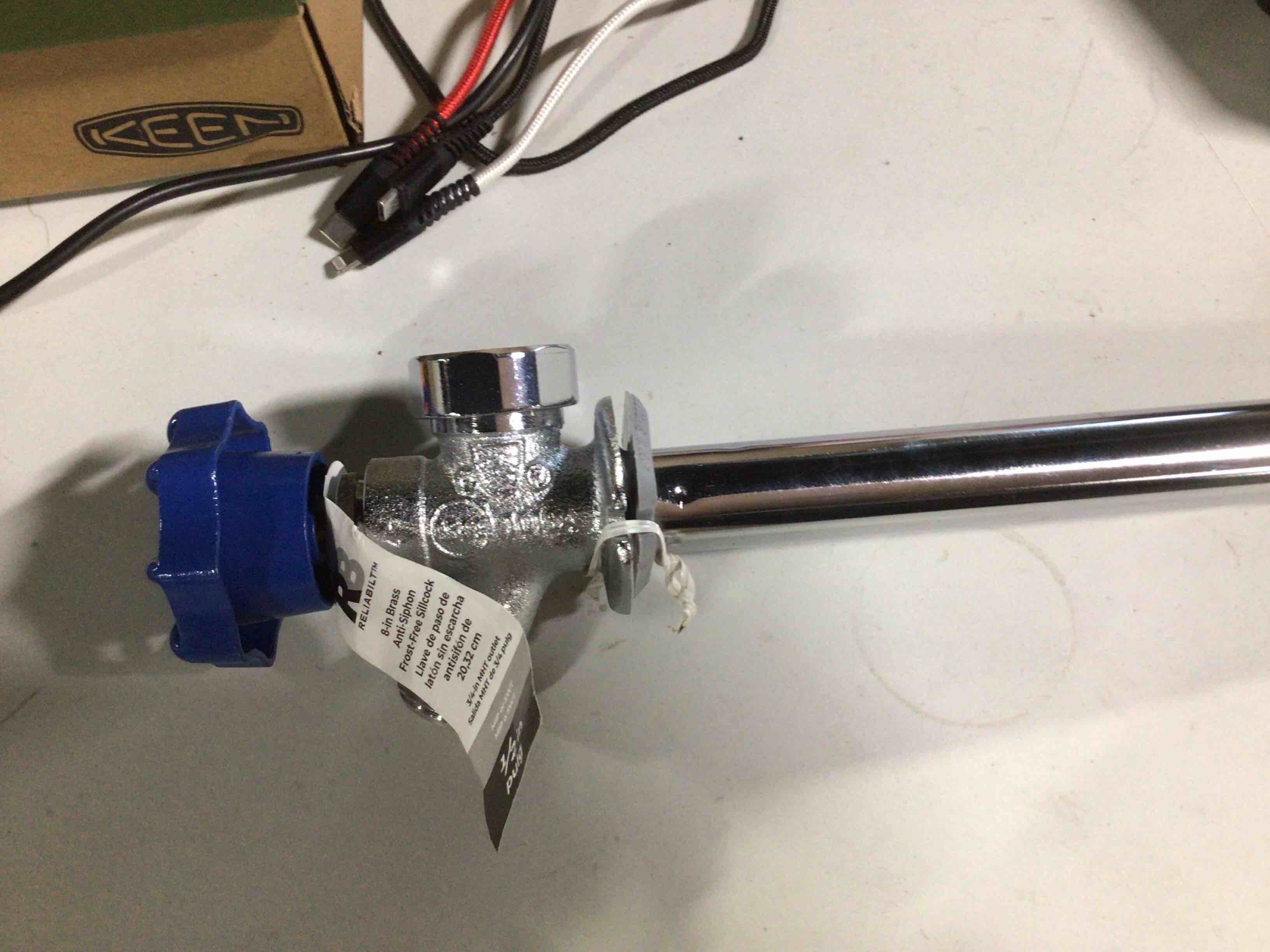 8 in brass anti siphon frost free sillcock