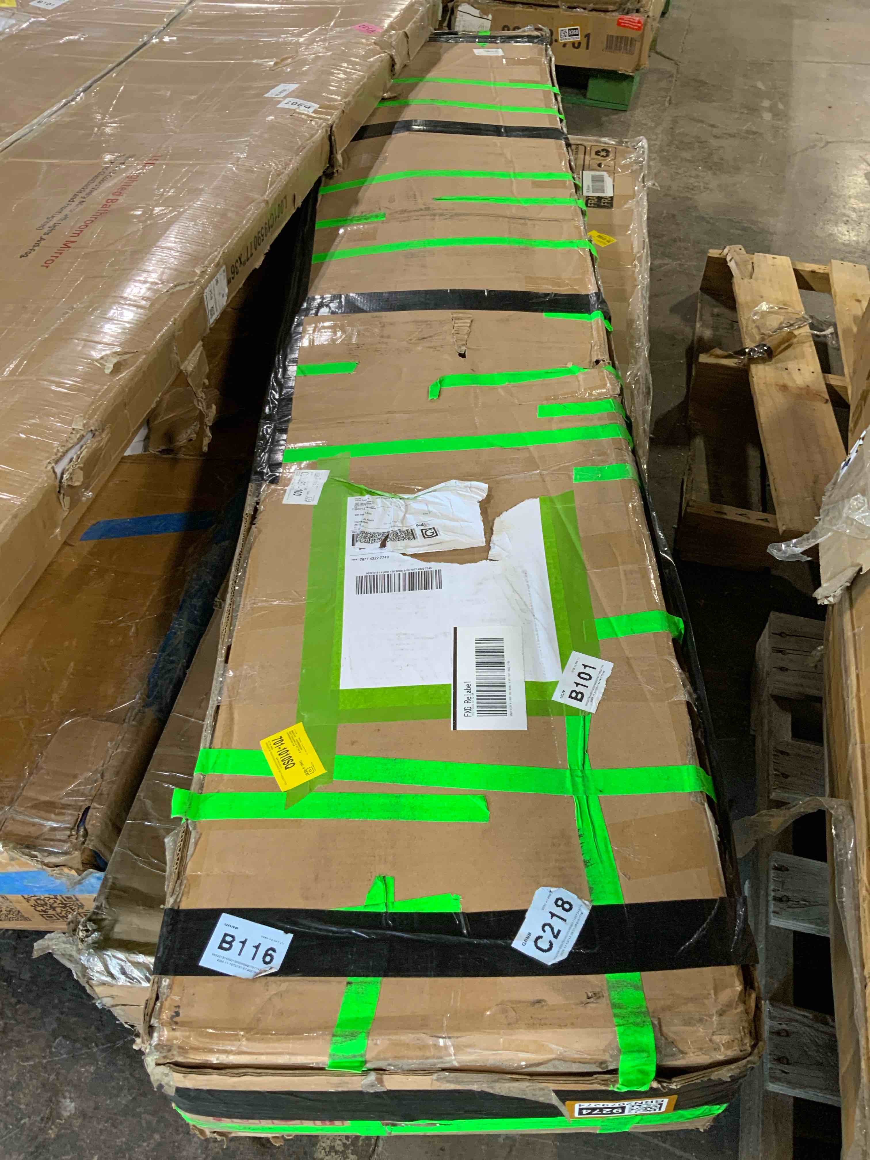 Condition photo showing Good Condition for L-Shaped Combination Twin Bed Frame with Trundle and Drawer,3-in-1 Low Corner Platform Bed Linked with Built-in Desk