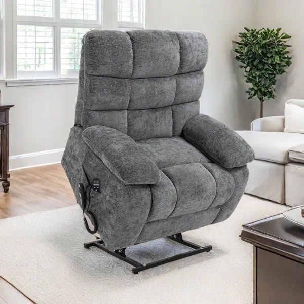 41" W Oversize Dual Motor Power Lift Recliner With Heat And Massage, Infinite Position
