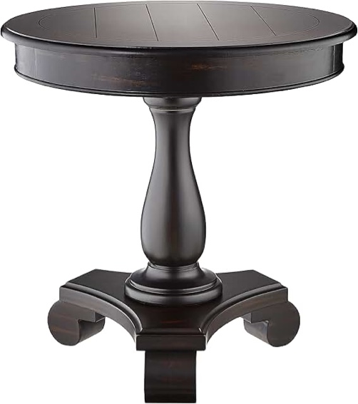 Trenea Round End Table w/ Round Plinth Base