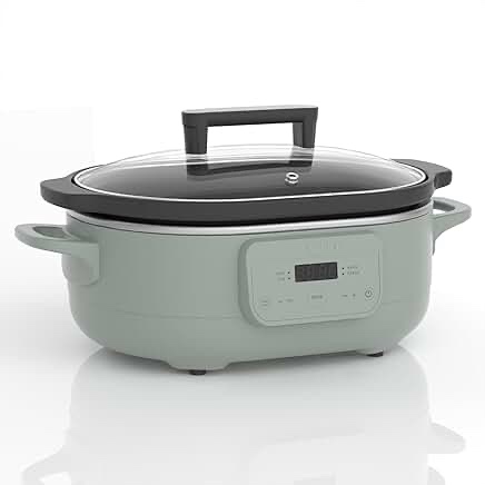 6 Quart Programmable Slow Cooker with Removable Ceramic Pot