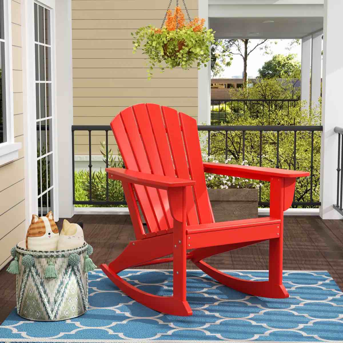 Outdoor Rocking Poly Adiondack Chair