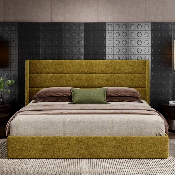 King Size Upholstered Bed