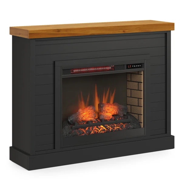 Twin Star Home Wall Mantel Electric Fireplace