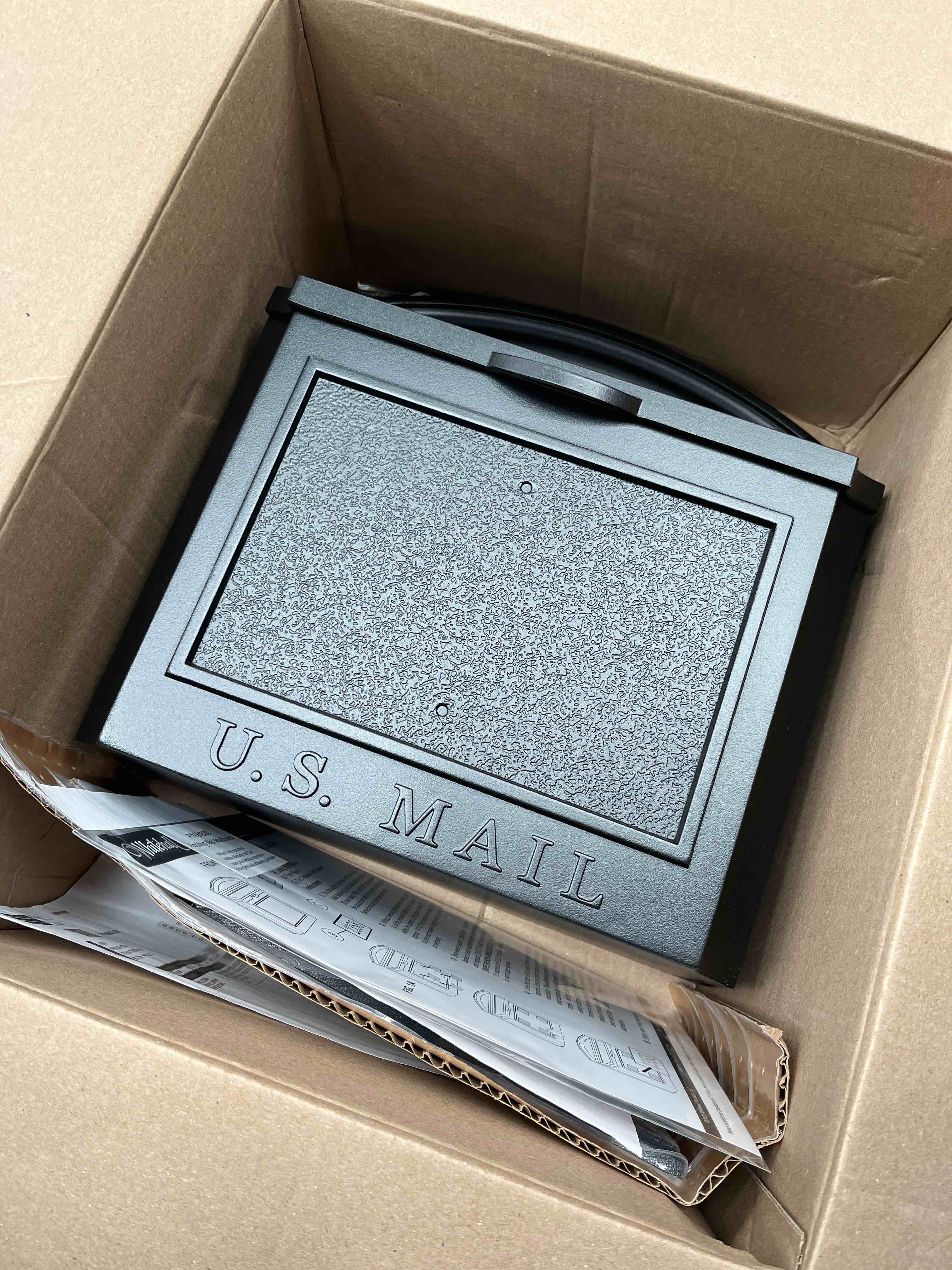 Condition photo showing Good Condition for Vintage Wall Mounted Mail Box