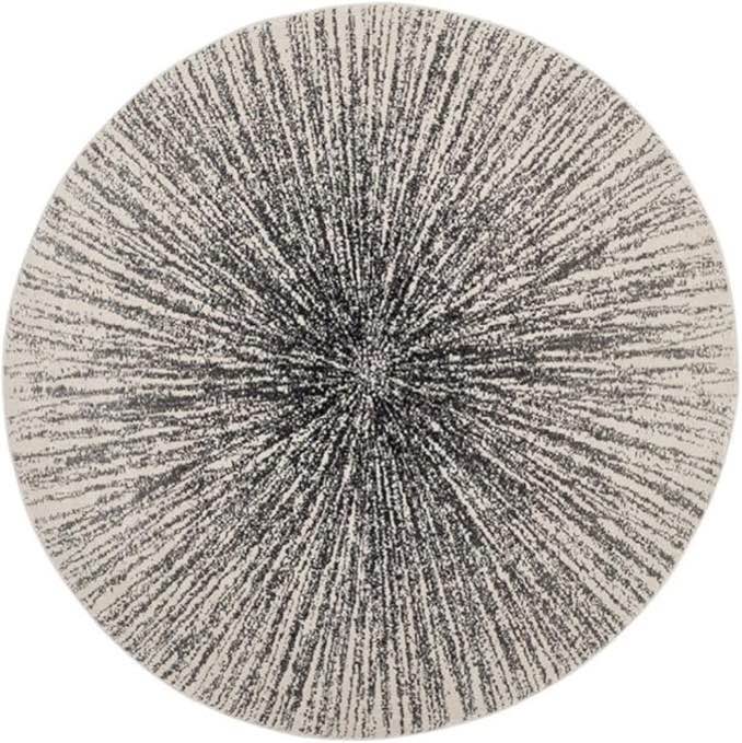 Safavieh Round Area Rug Evoke Black/Ivory 4 x 4