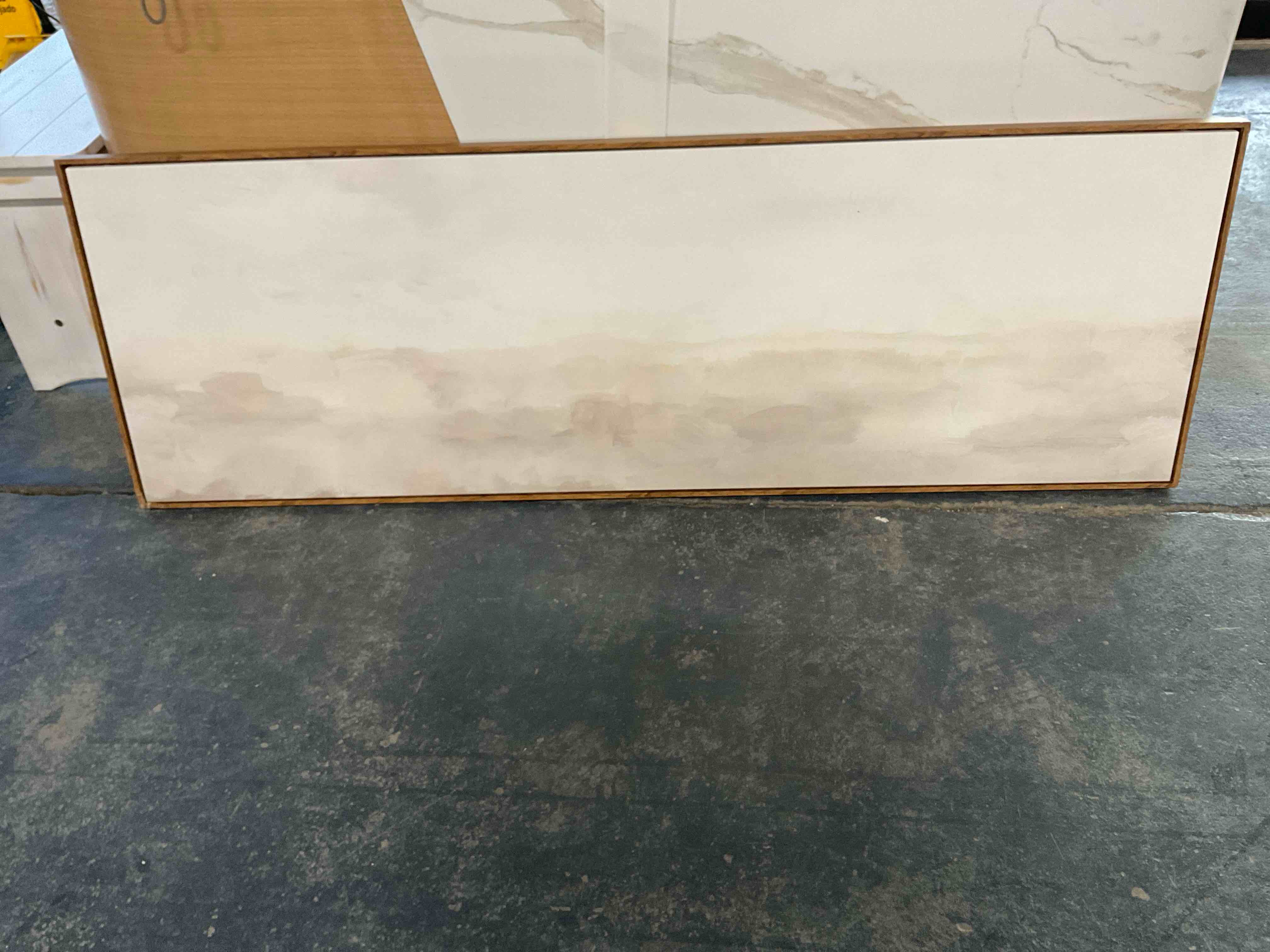 Wood Framed Painting of Clouds