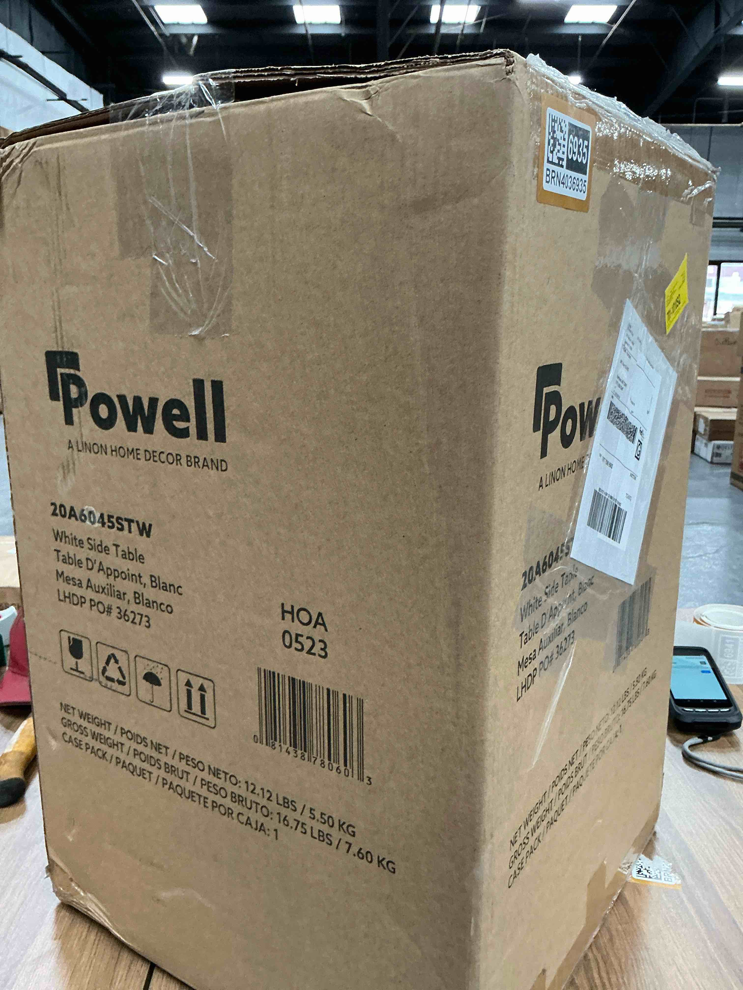 Condition photo showing Good Condition for Ivaylo Block End Table (TOP IS BROKEN)