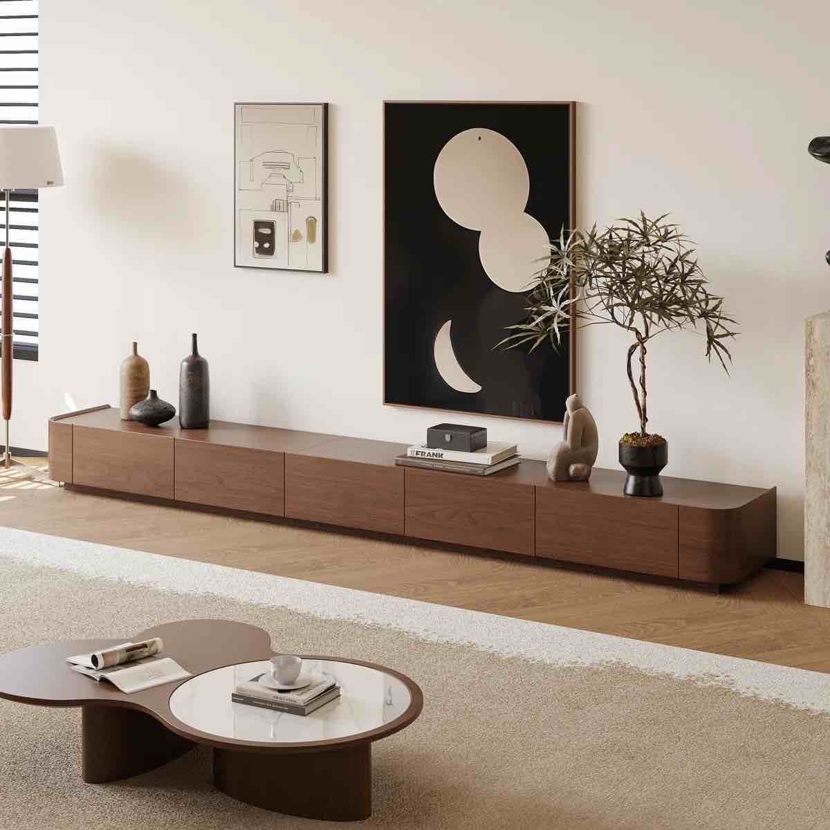 114.2" Lydiane Combination TV Cabinet with Storage