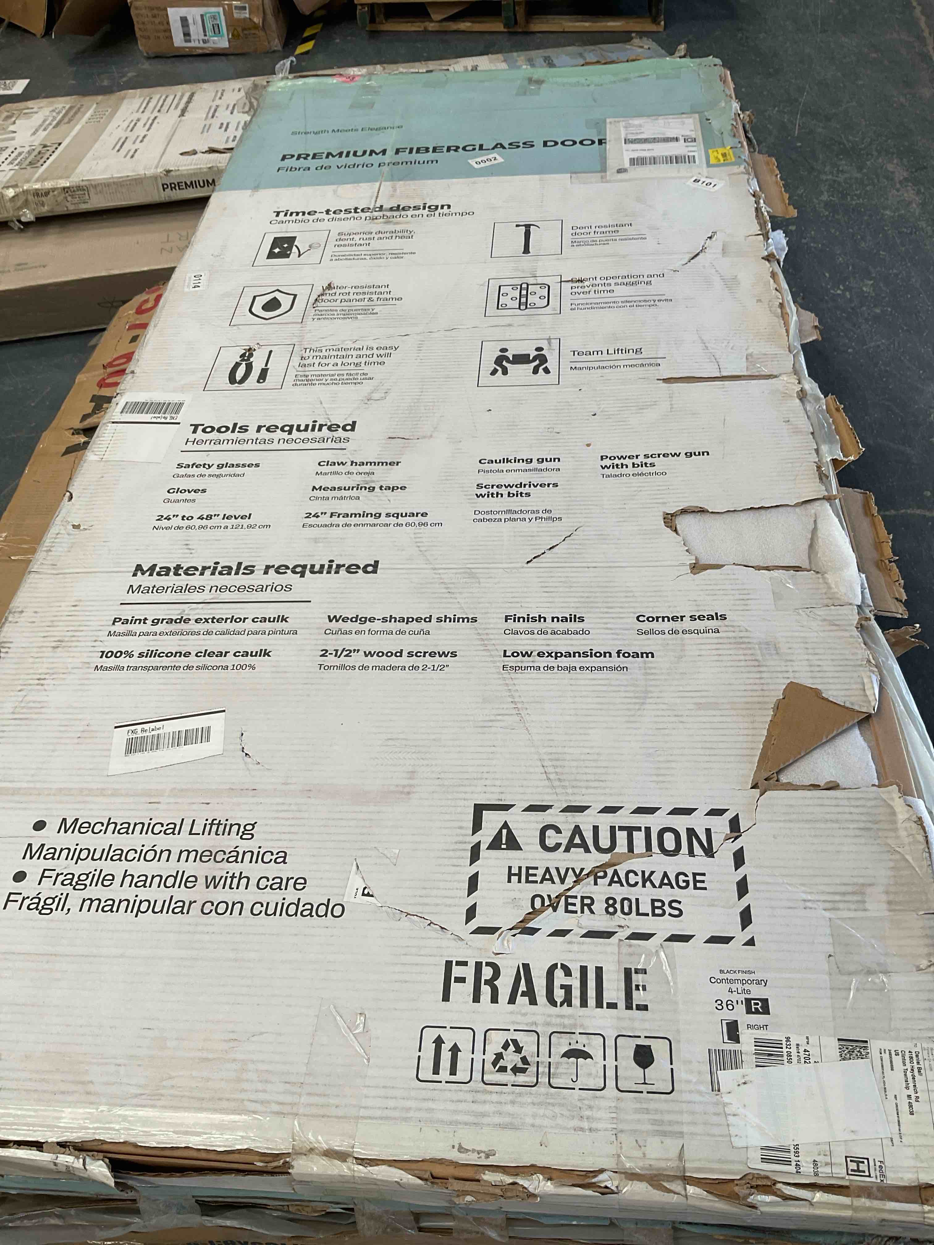 Condition photo showing Good Condition for Premium Fiberglass Doors