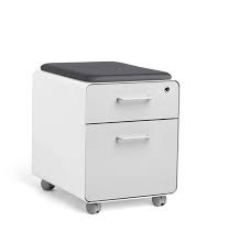 Condition photo showing Good Condition for Poppin Stow filing cabinet casters light grey set of 4