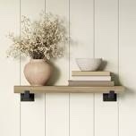 ALLEN + ROTH BRACKET SHELF NATURAL OAK FINISH 