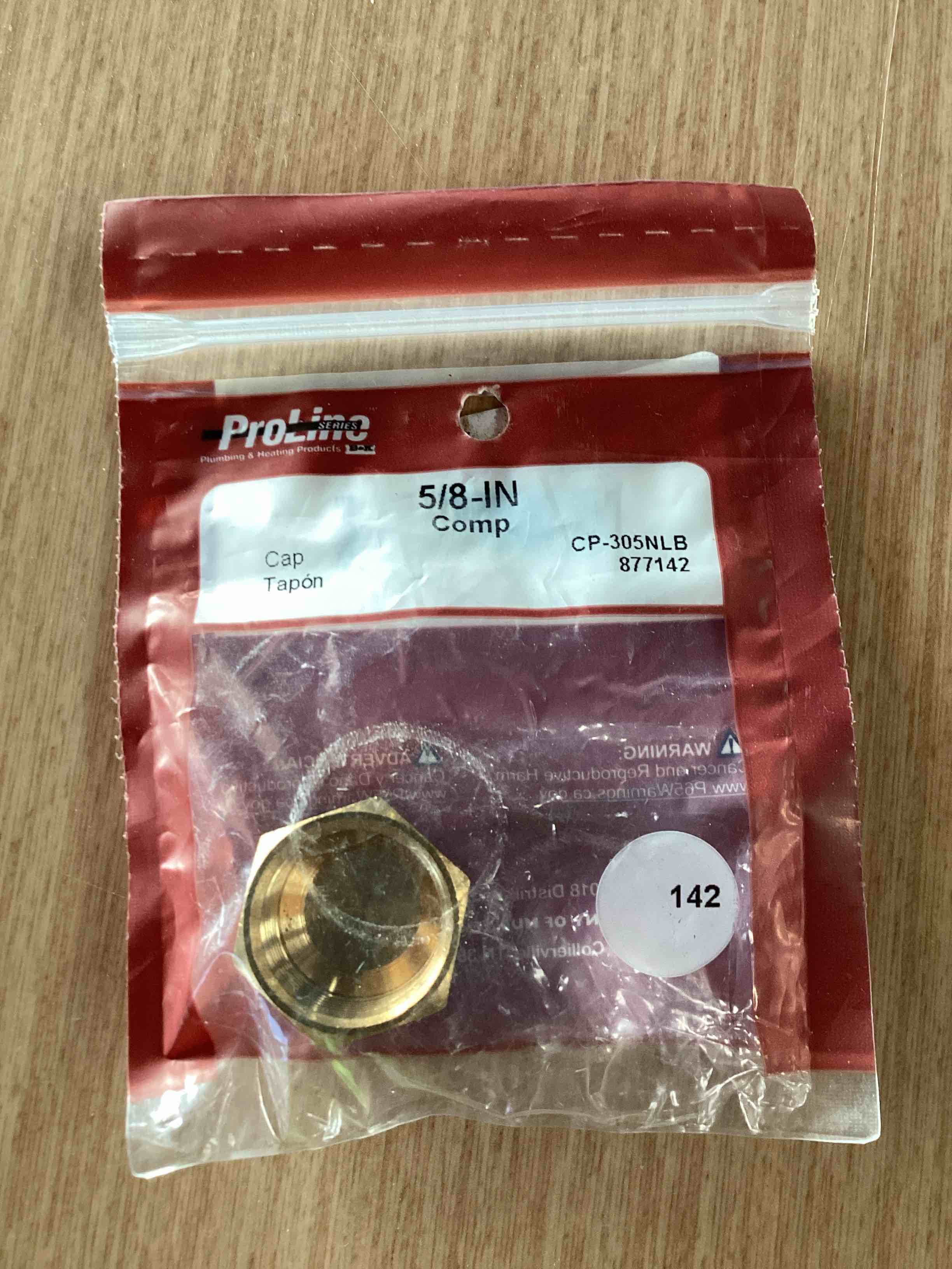 Condition photo showing Good Condition for Proline 5/8-in Cap Fitting