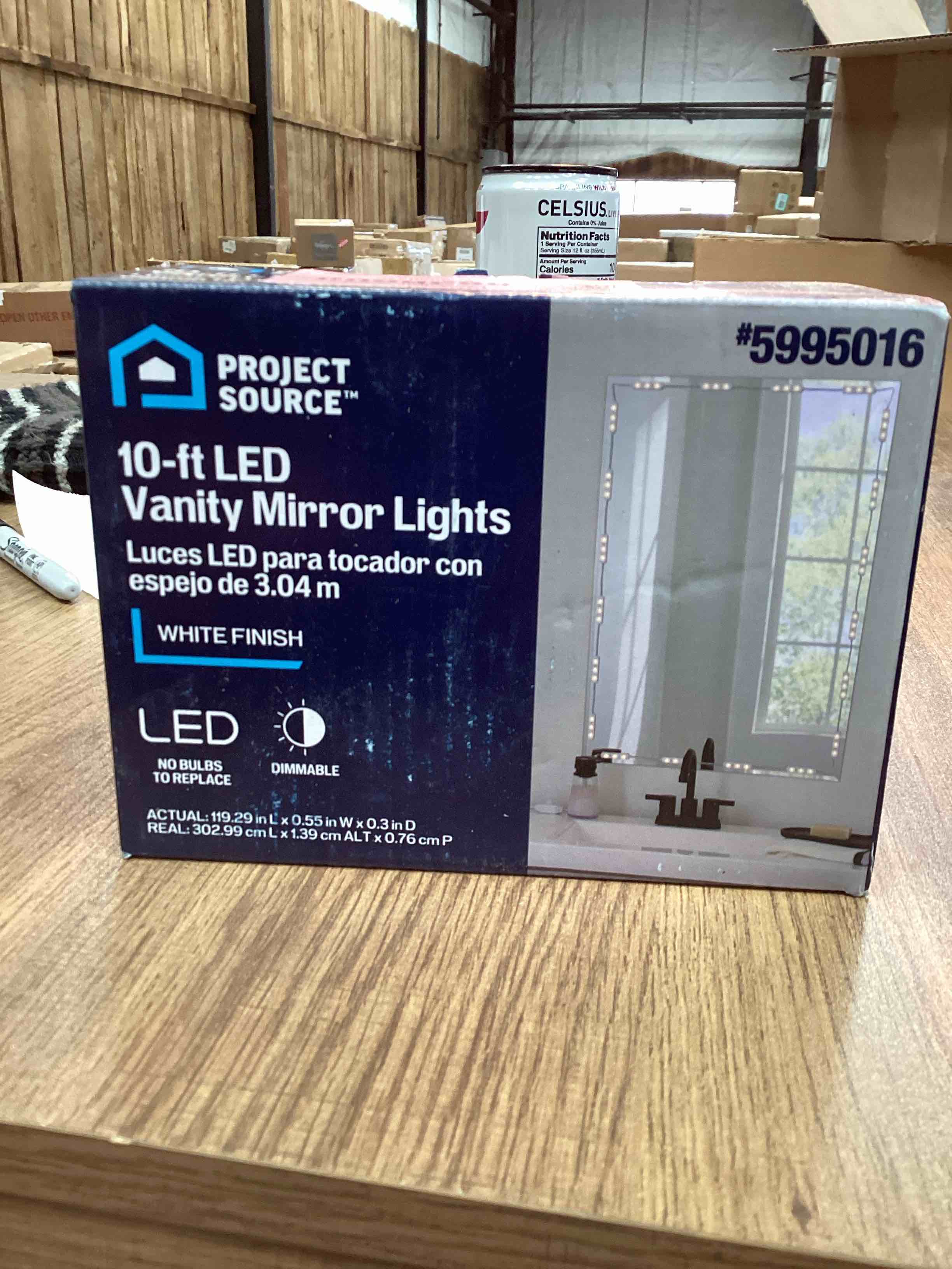 Condition photo showing Good Condition for Project Source 10ft LED Vanity Mirror Lights