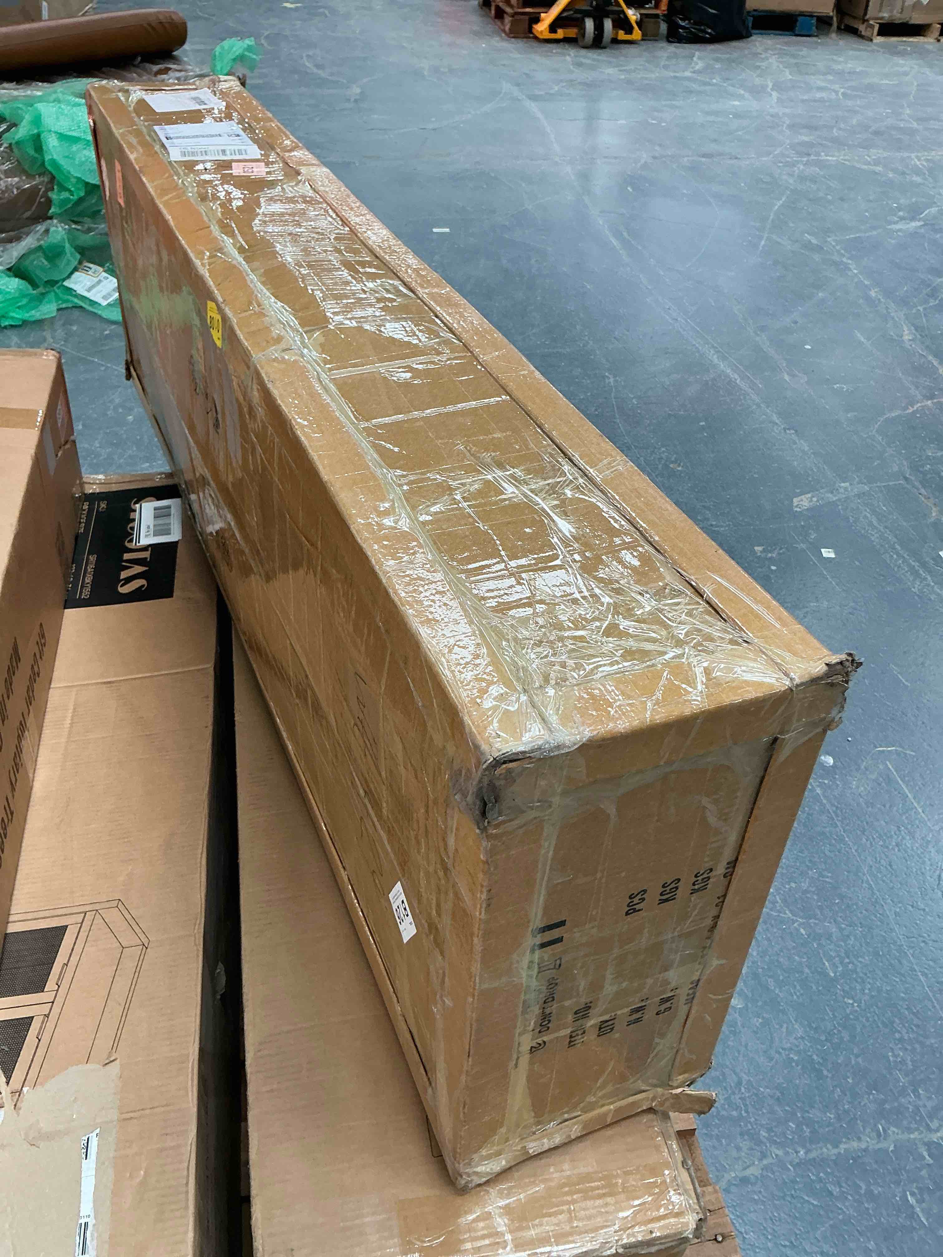 Condition photo showing Good Condition for 72'' Arc Floor Lamp, Simple Modern Floor Lamp, Lotus Leaf Shaped Lampshade, Contemporary Lighting for Living Room