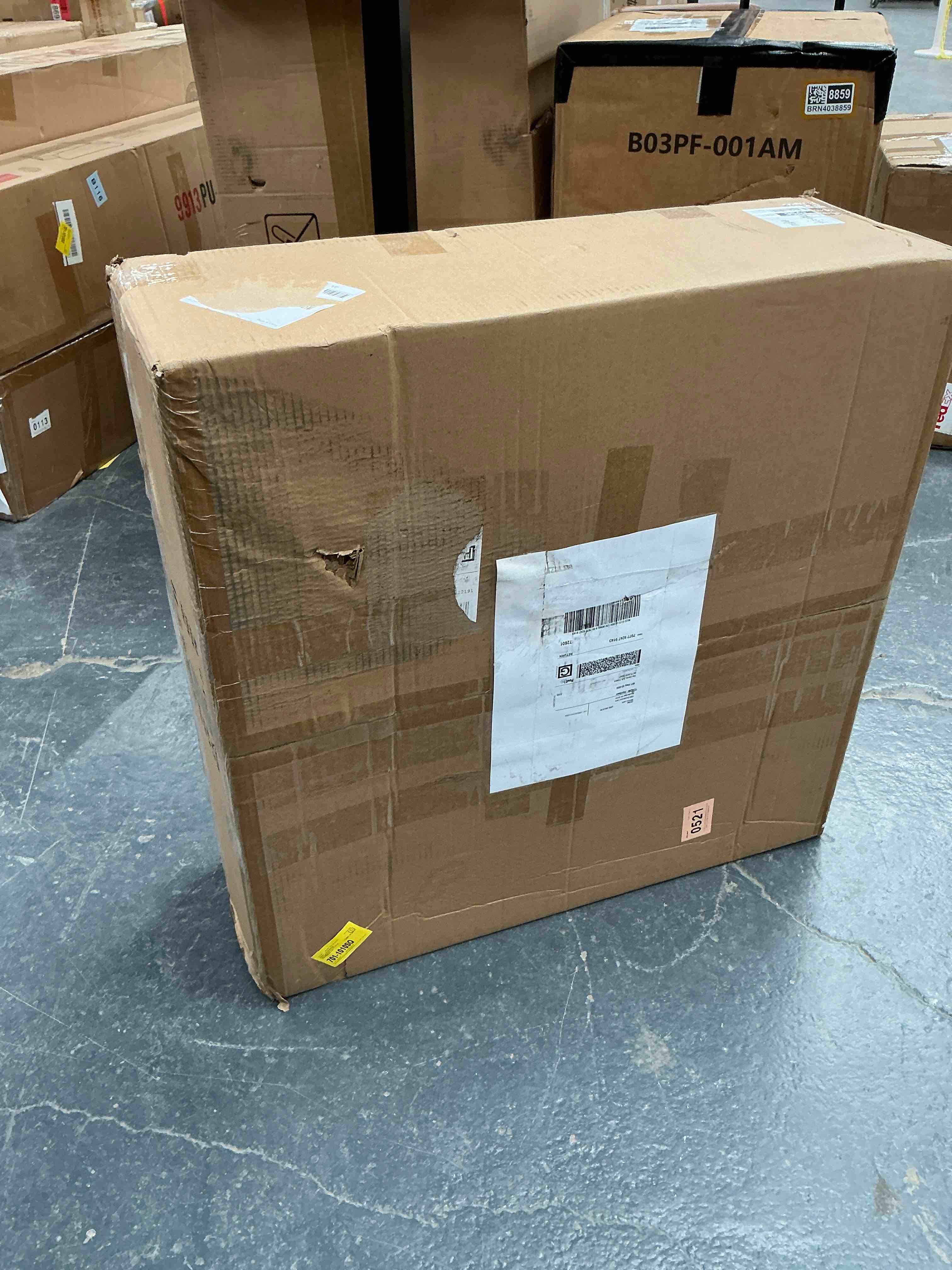 Condition photo showing Good Condition for Shrout 4-Light Classic Bohemia Style Light Beige Wood Beaded Chandelier Pendant Light Lamp