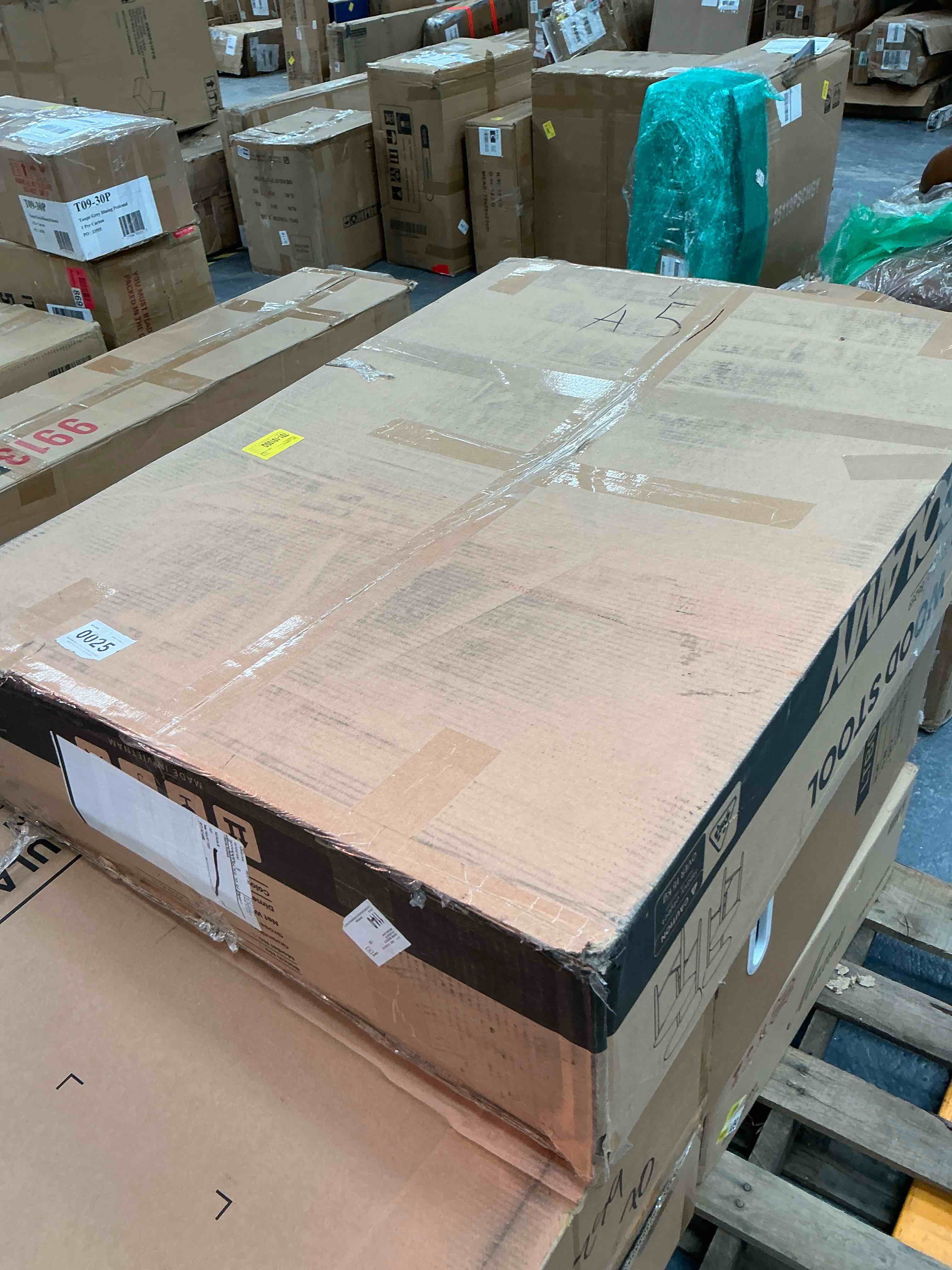 Condition photo showing Good Condition for Upholstered Counter Stool Solid Wood Bar Stool