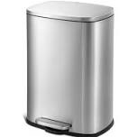 Nine Stars 13.2 Gallon Stainless Steel Step On Trash Can