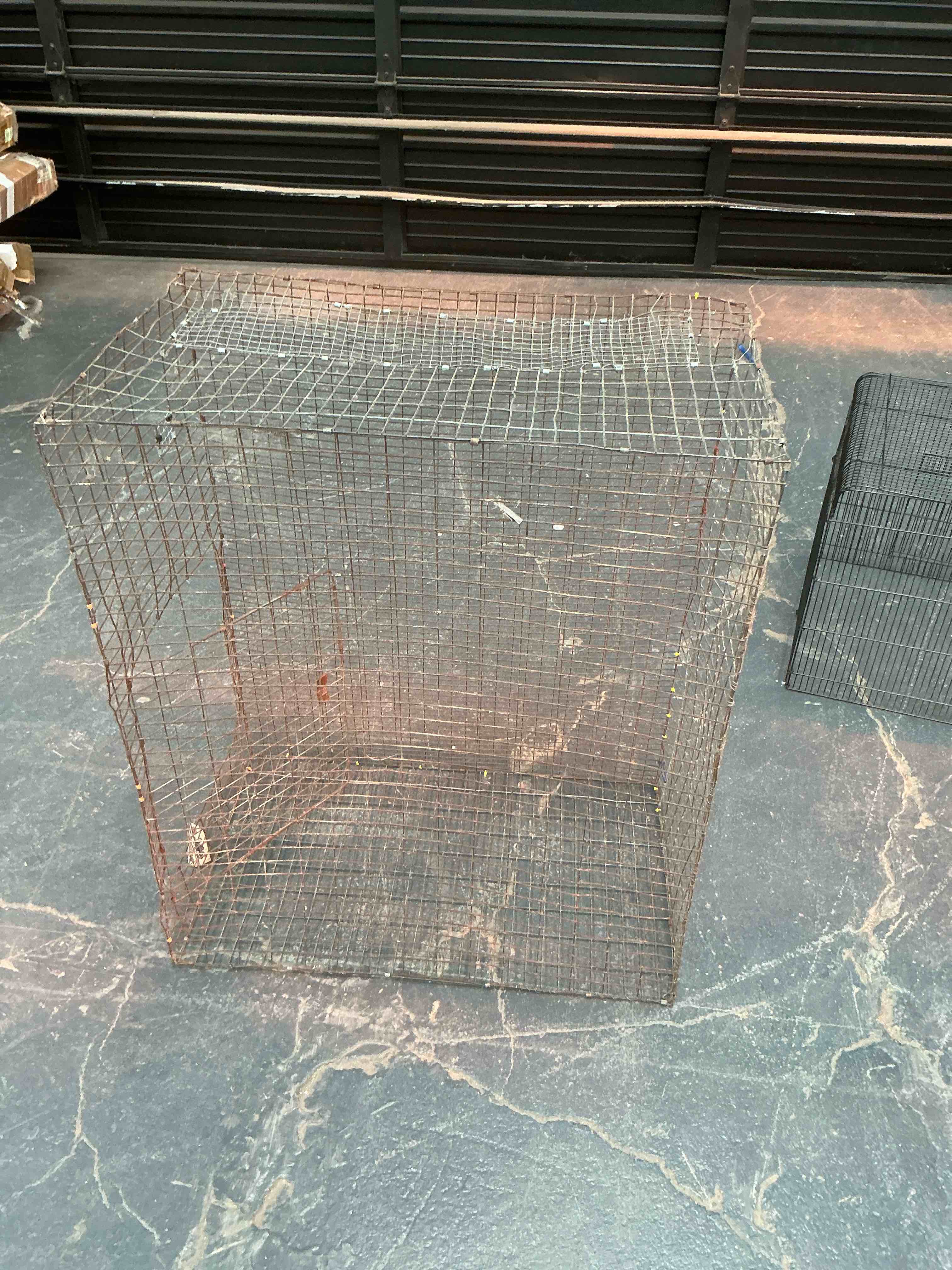 Condition photo showing As Is for Metal a cage