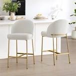 Angelick Modern Counter Stool with Metal Frame