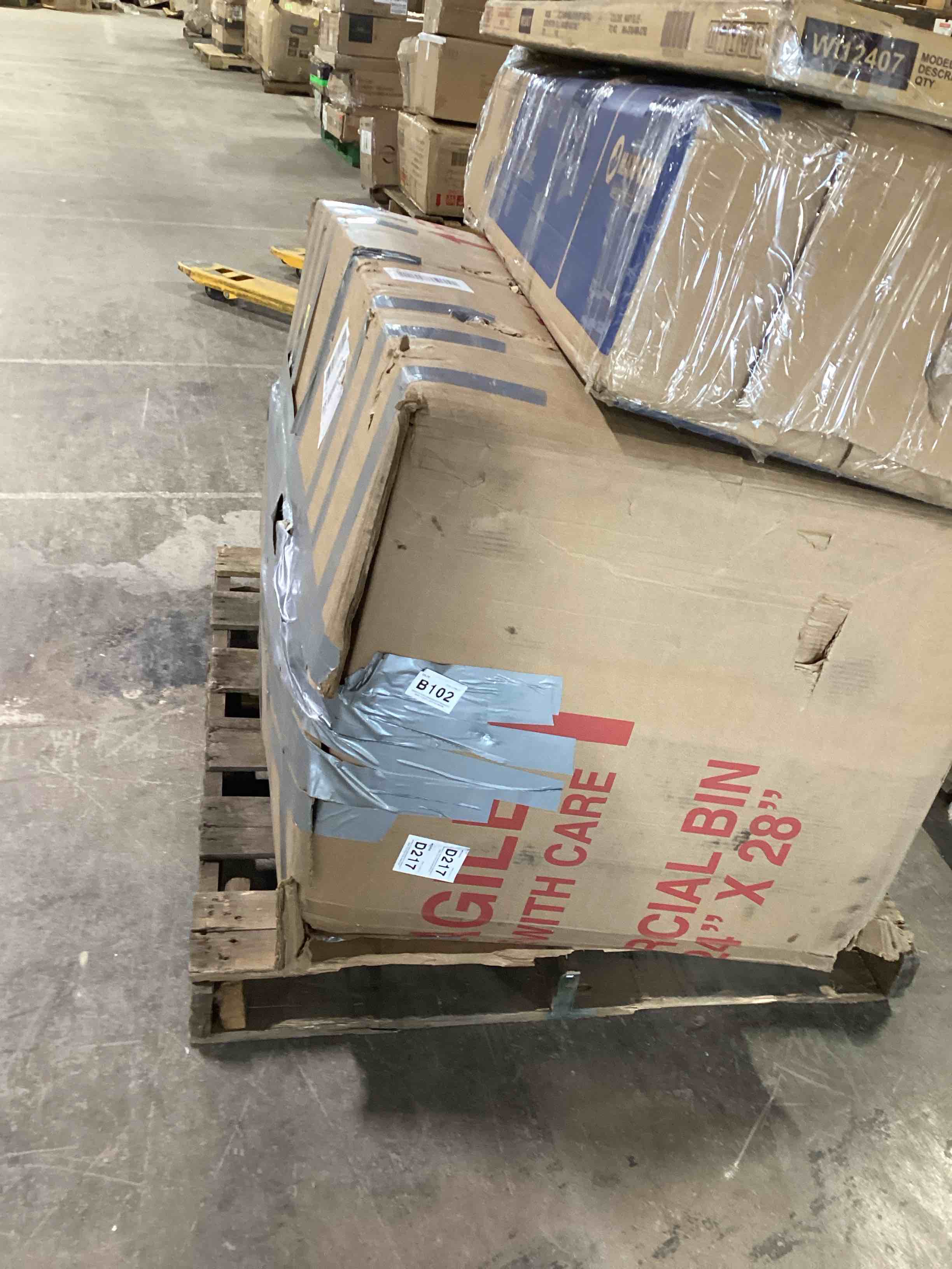 Condition photo showing As Is for Maarif 4 - Piece Sectional Sofa Comfy Cloud Couch with Ottoman