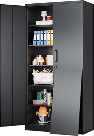 Storage Cabinet With Locking Door