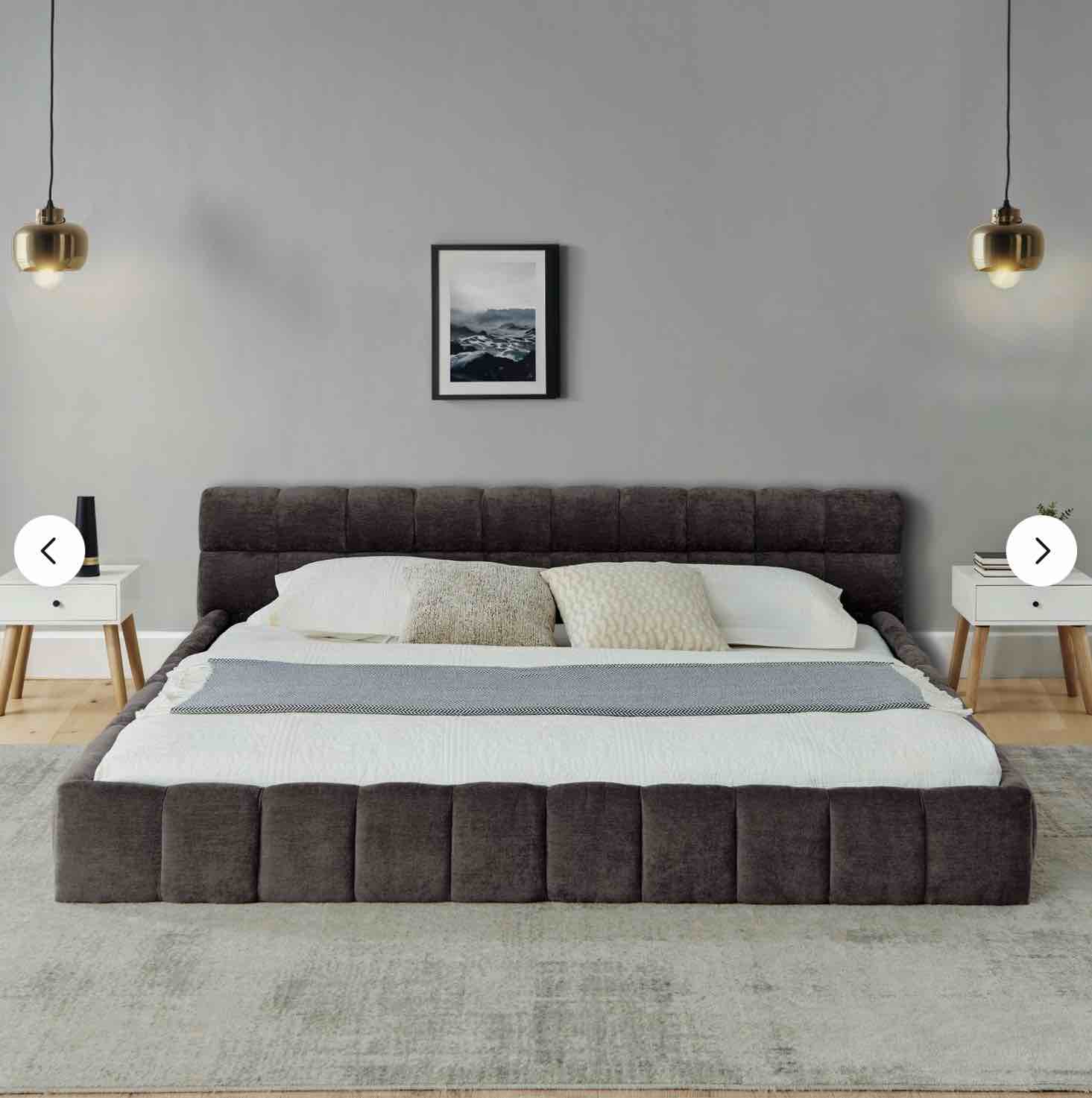 Condition photo showing Good Condition for California King size Upholstered Bed Frame