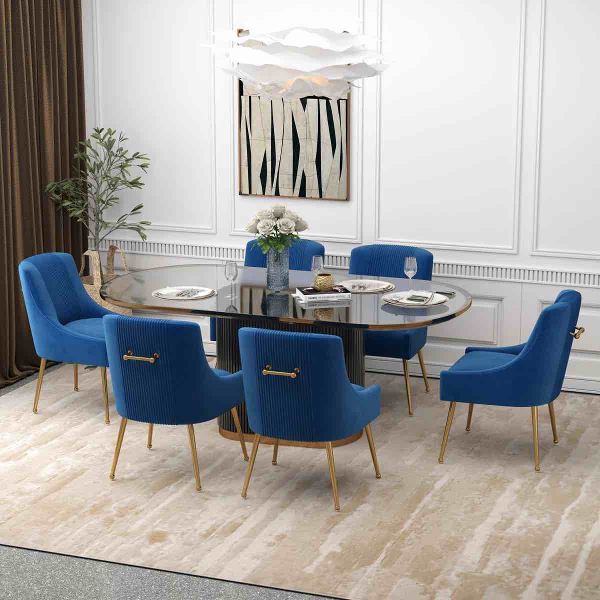 Elian Velvet Side Chair Dining Chair