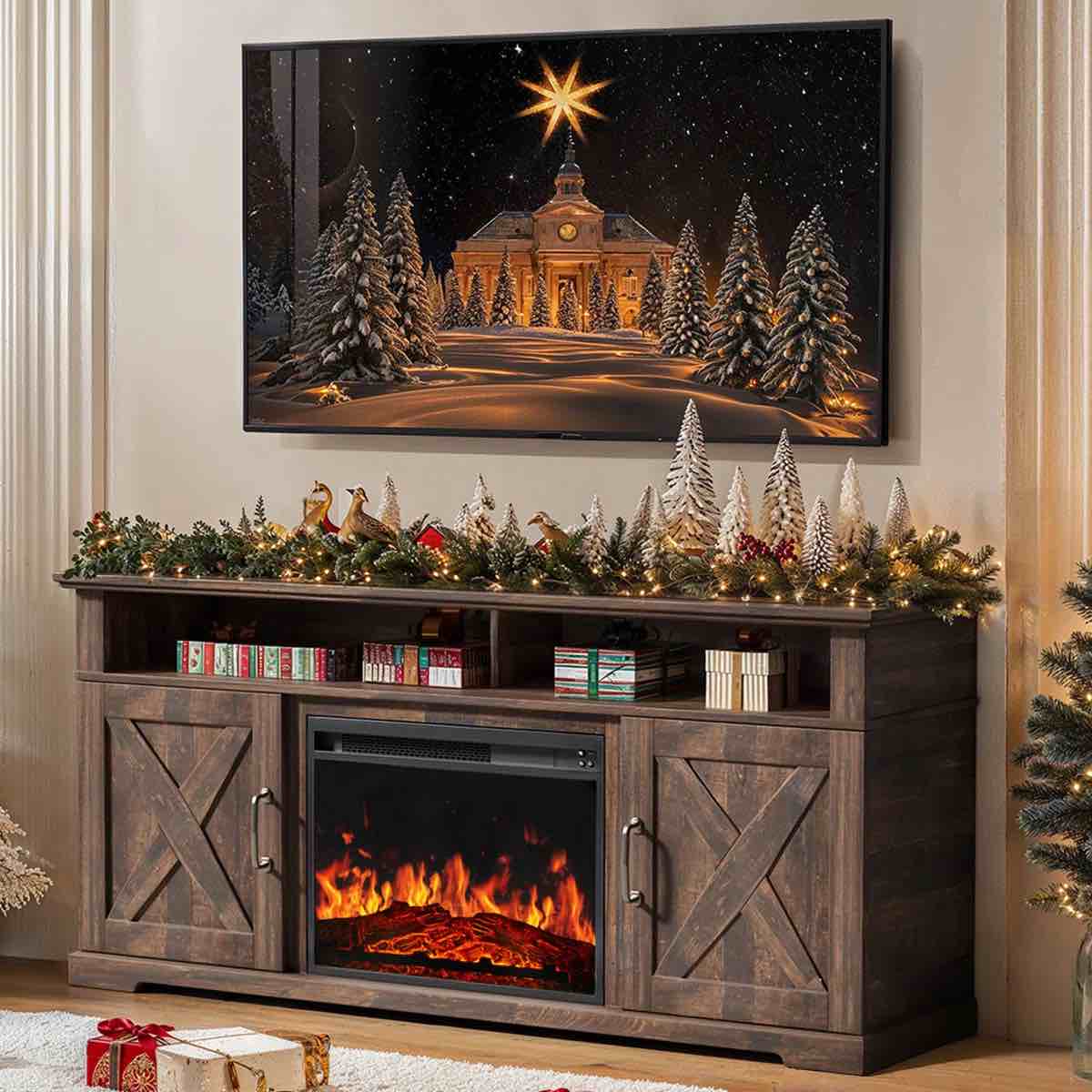 Fireplace TV Stand