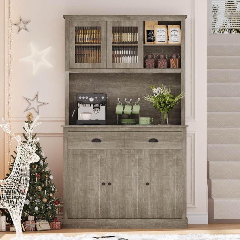 Modern Multi-Purpose Cabinet ,Brown, Box 1Modern Multi-Purpose Cabinet ,Gray, Box 1