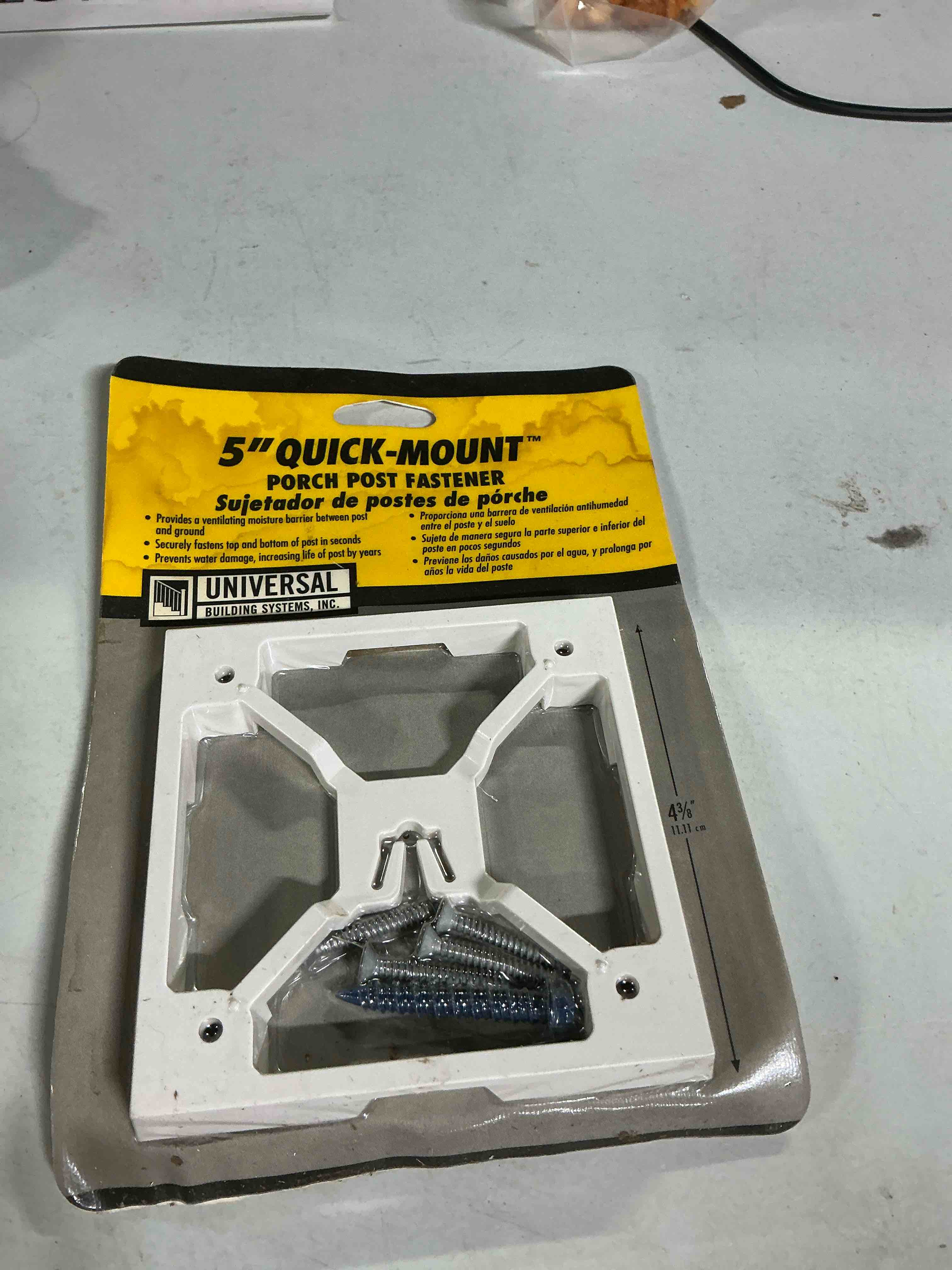 Condition photo showing Good Condition for 17005 Quick-Mount Porch Post Fastener 5