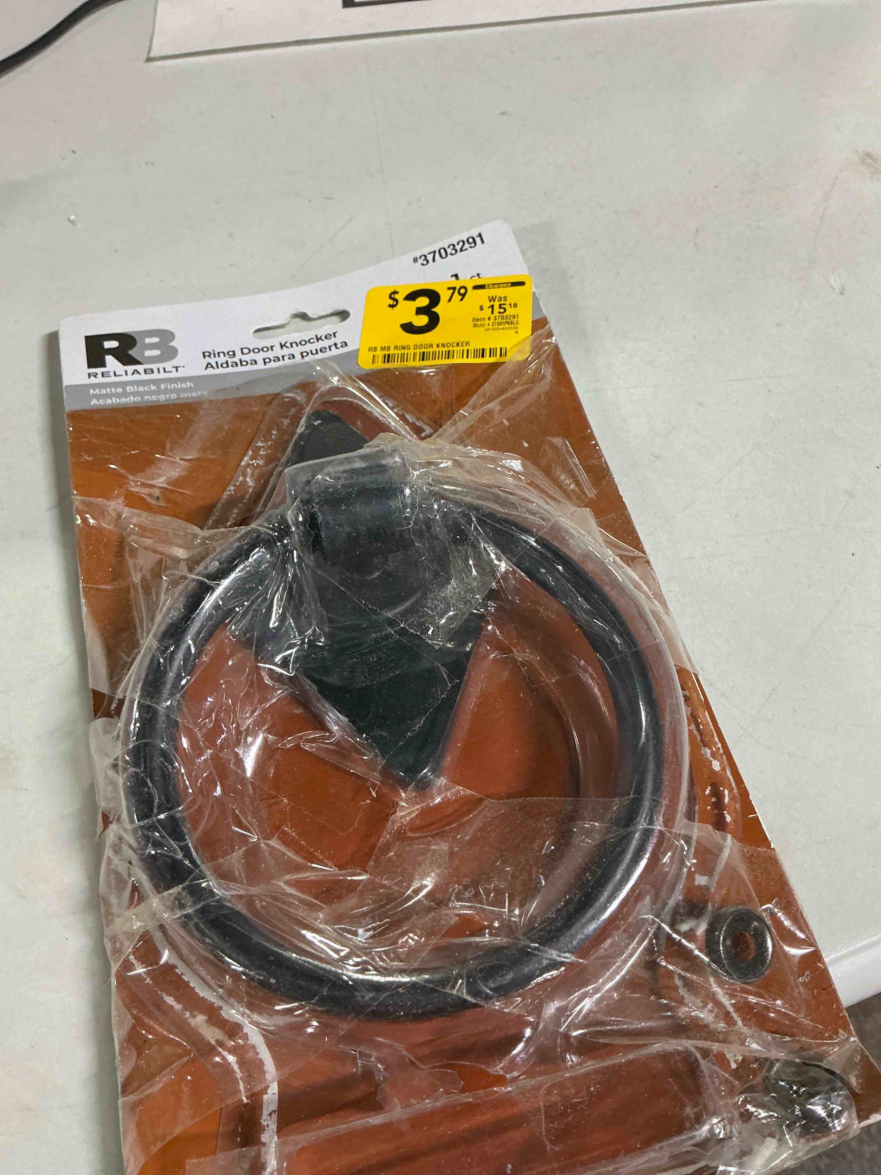 Condition photo showing Good Condition for Reliabilt Ring Door Knocker