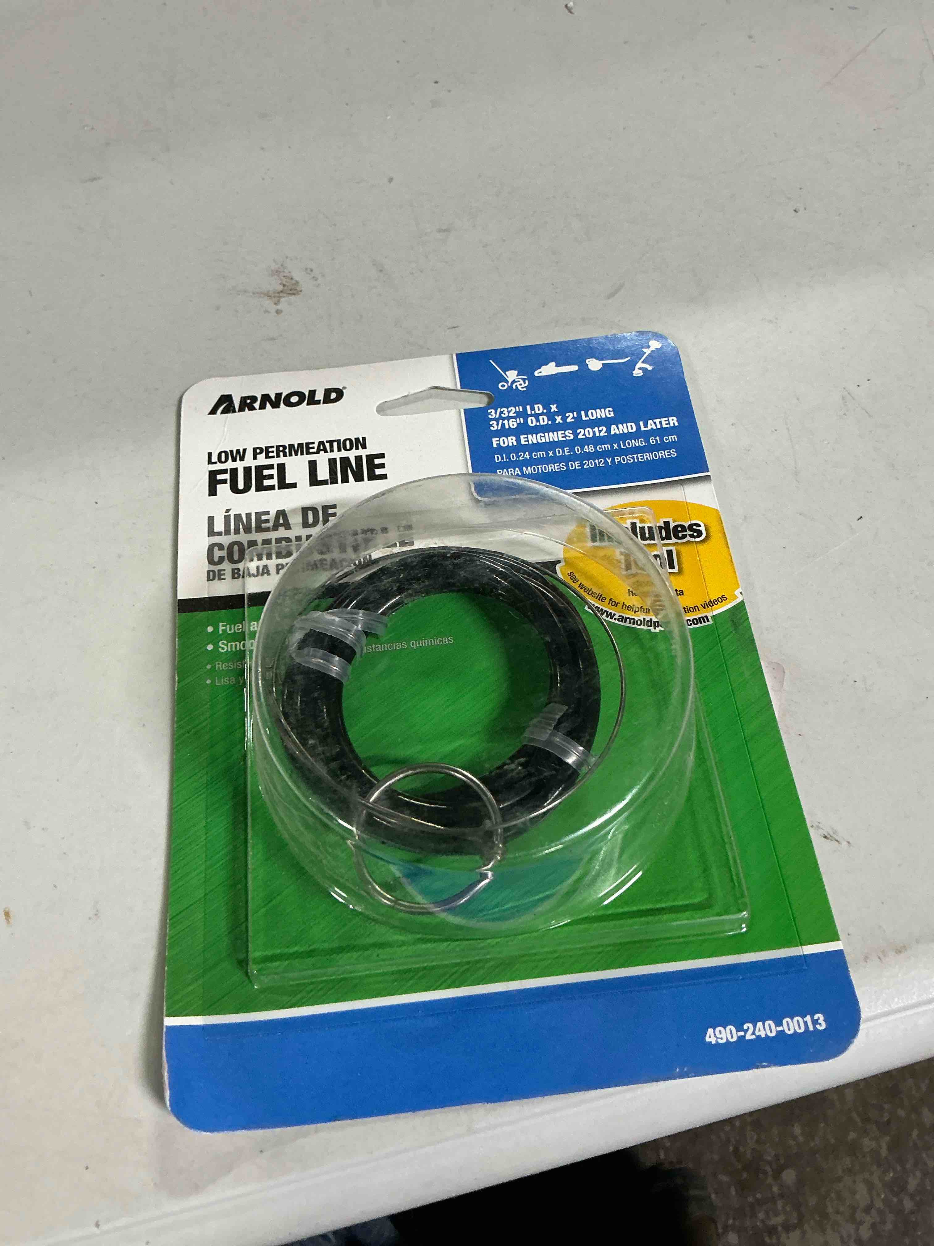 Condition photo showing Good Condition for Arnold 490-240-0013 Fuel Line Kit 2 Cycle Epa