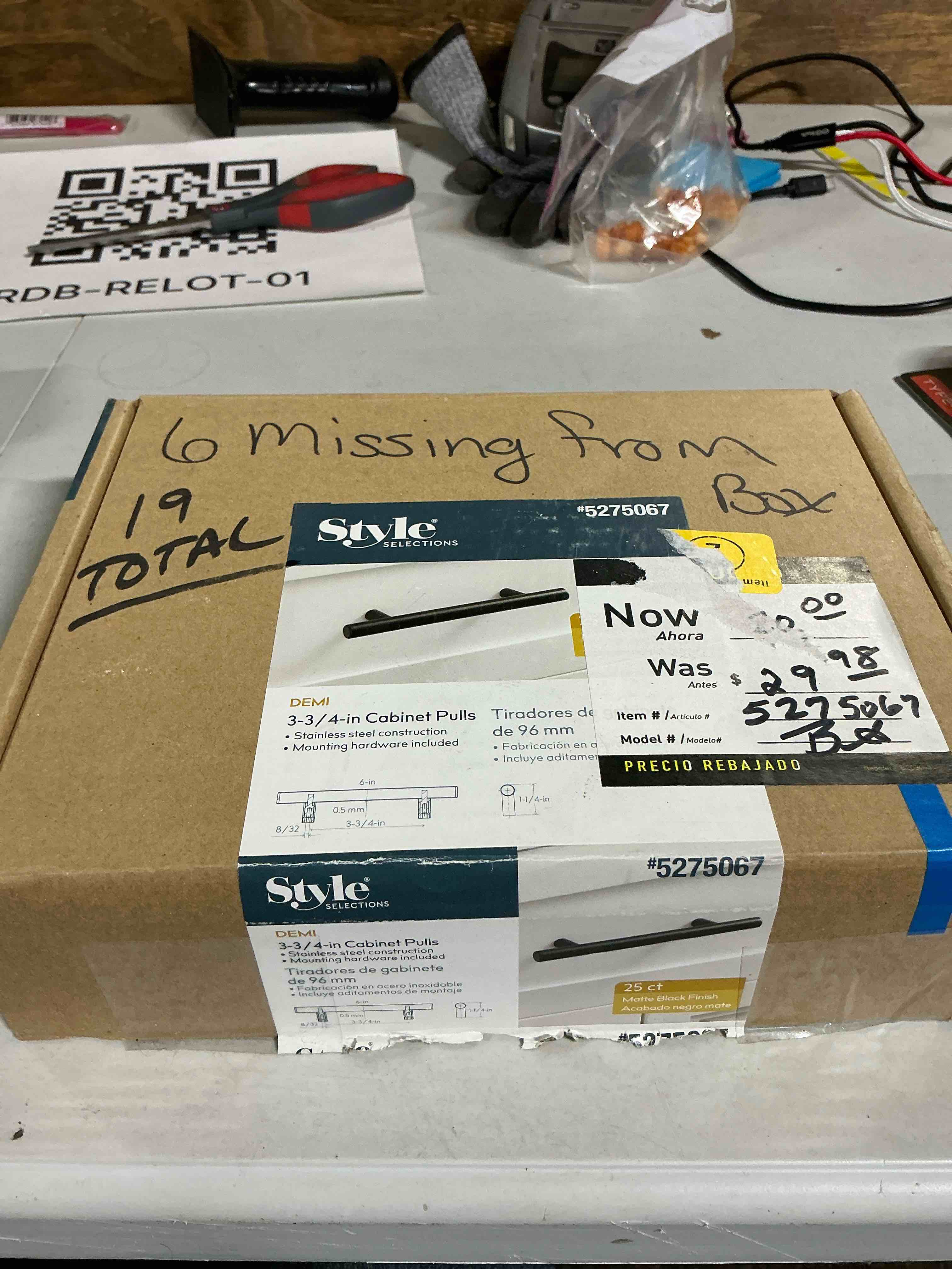 Condition photo showing Good Condition for Style Selections DEMI 3-3/4-in Cabinet Pulls