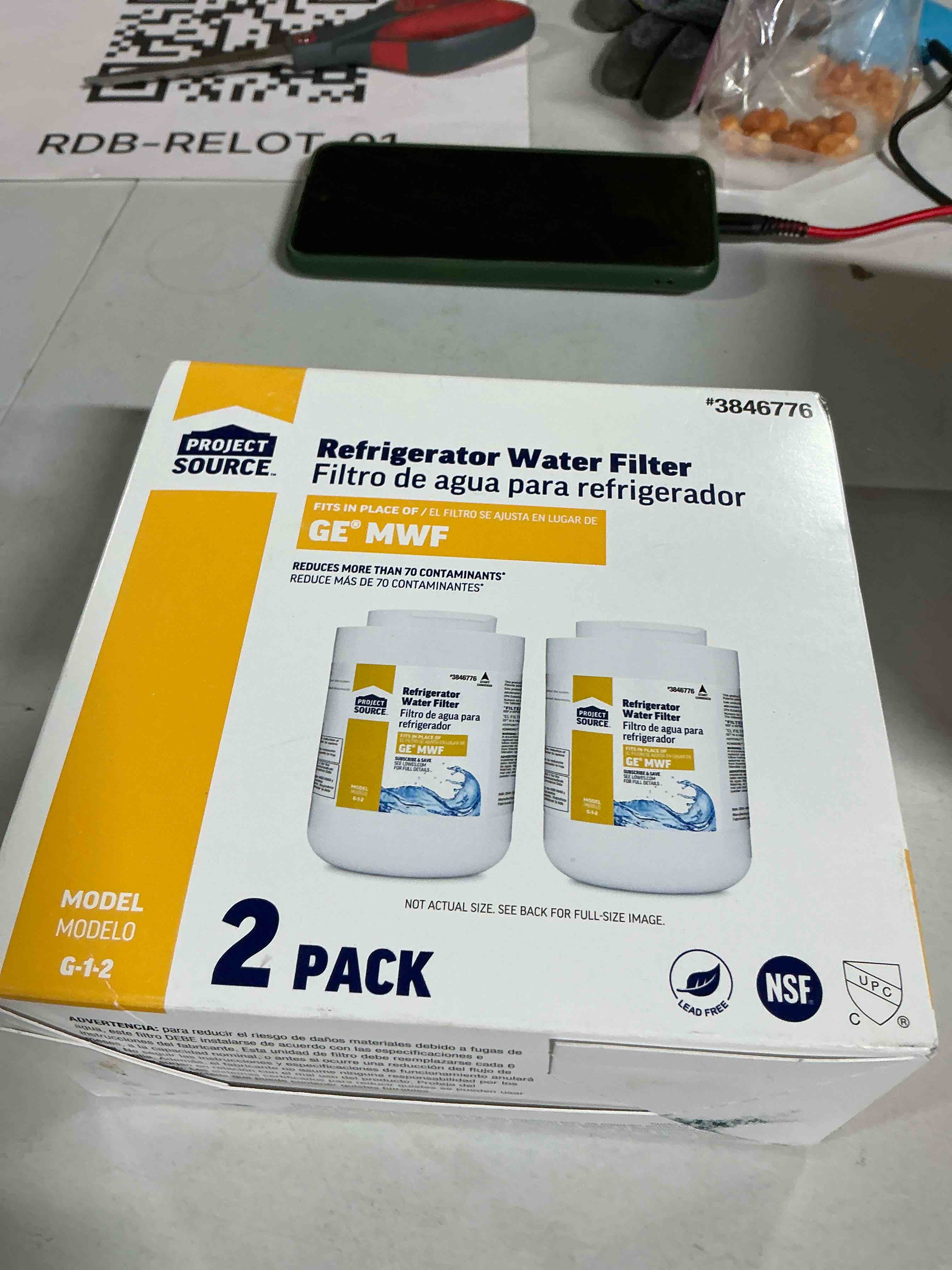 Condition photo showing Good Condition for Project Source Refrigerator Water Filter GE MFW Model G-1-2