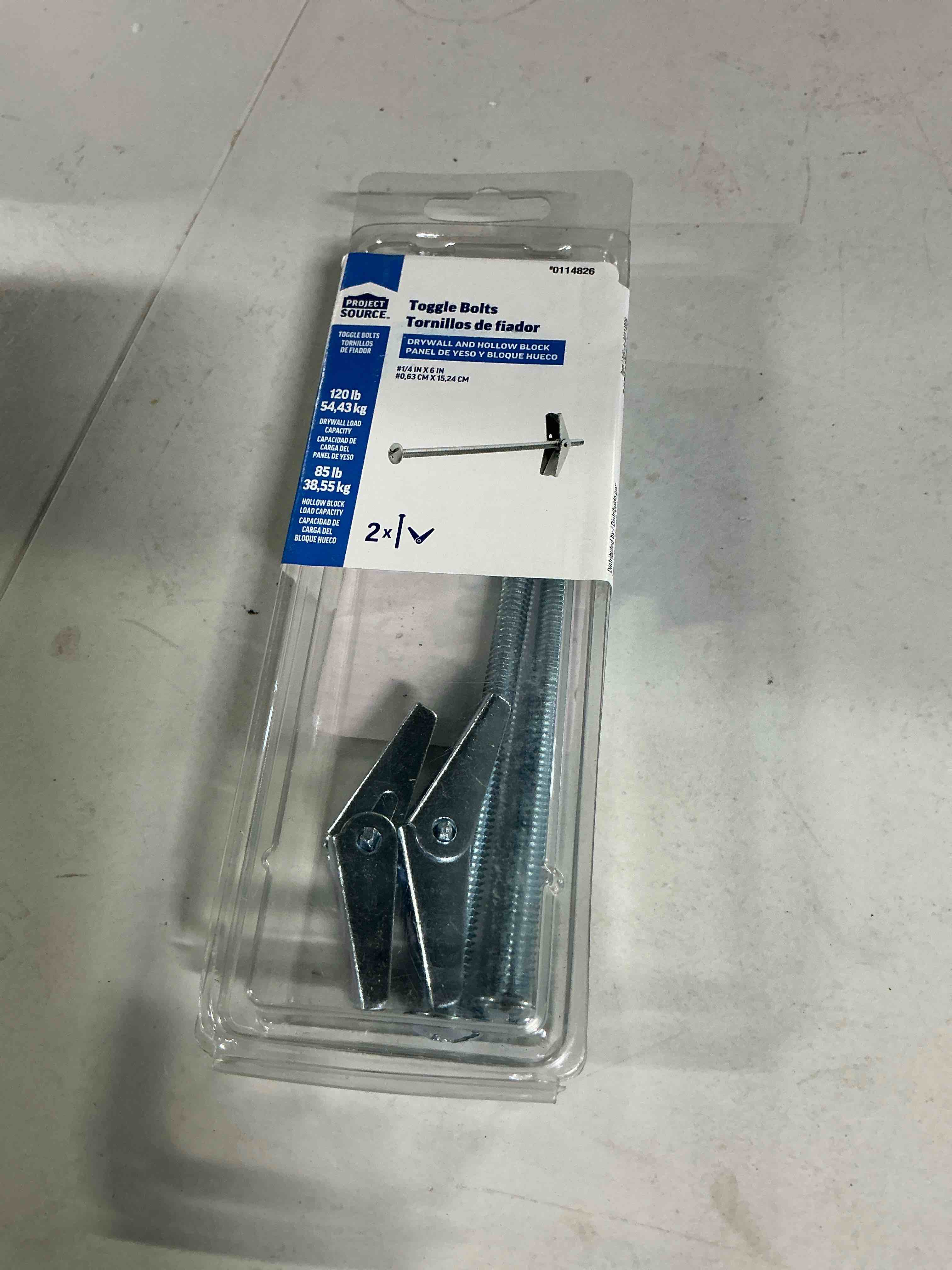 Condition photo showing Good Condition for Project Source Toggle Bolts