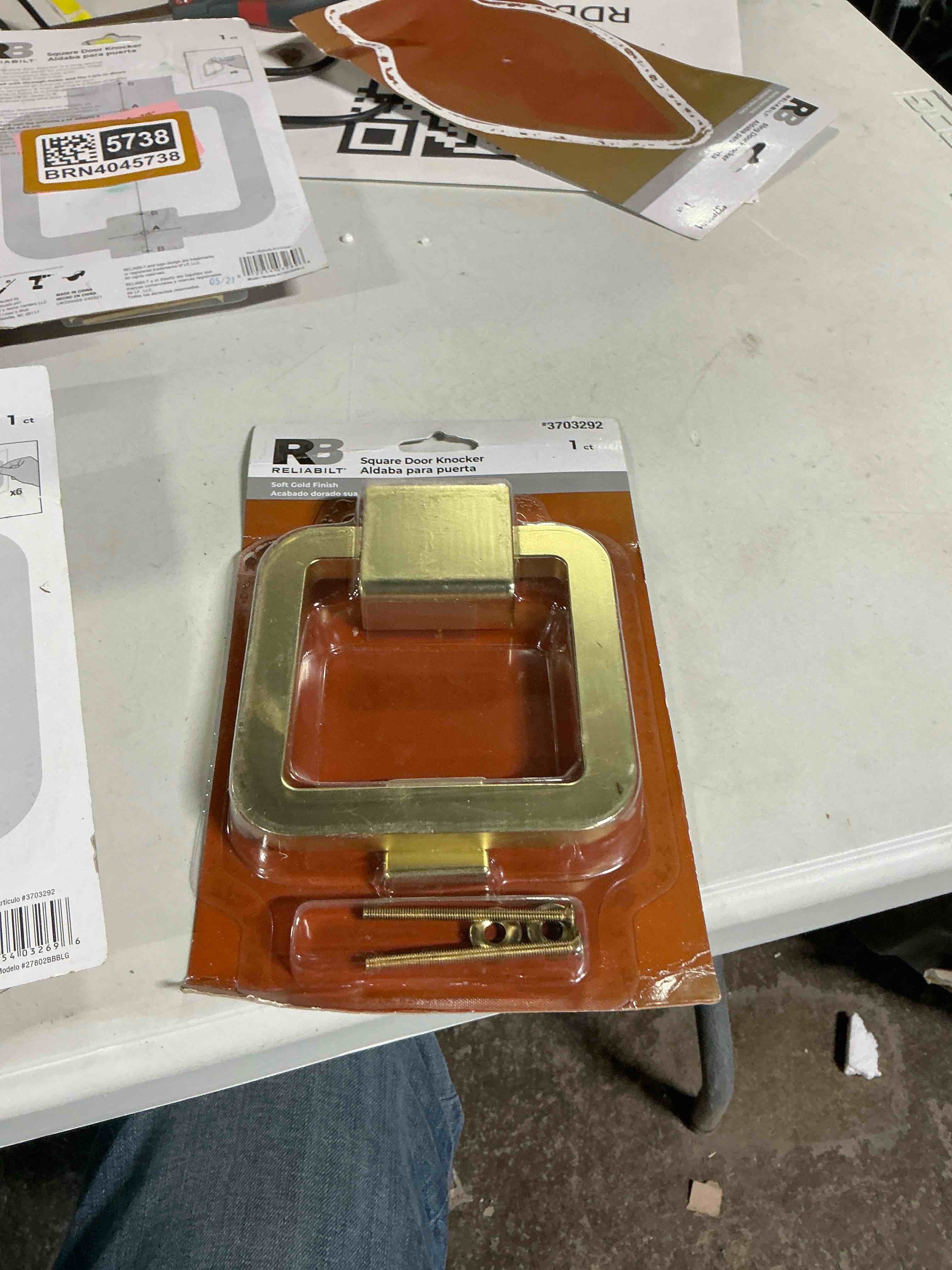 Condition photo showing Good Condition for RELIABILT RB SG SQUARE DOOR KNOCKER