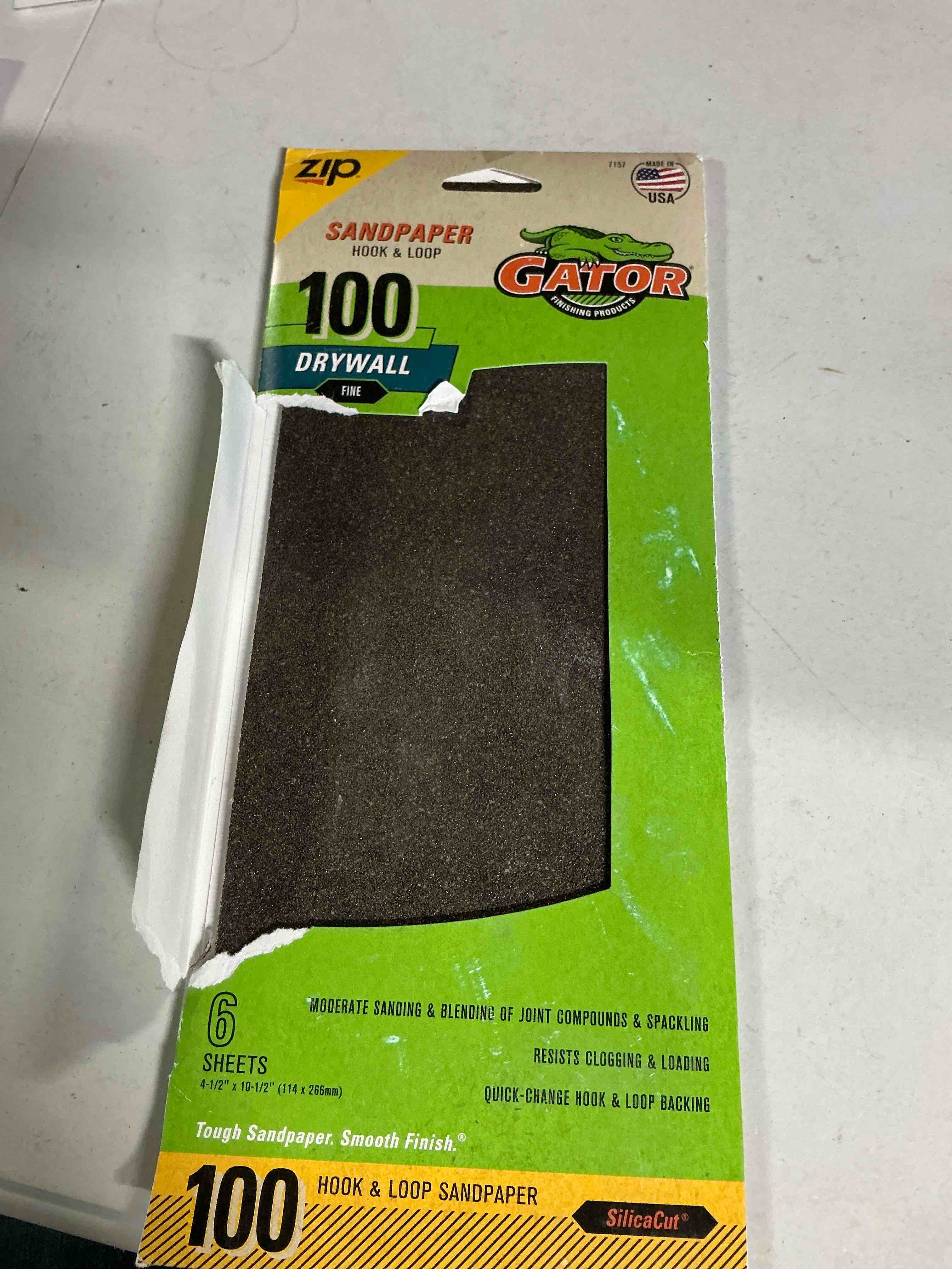ali industries 7157 6ct 100grit drywall sandpaper