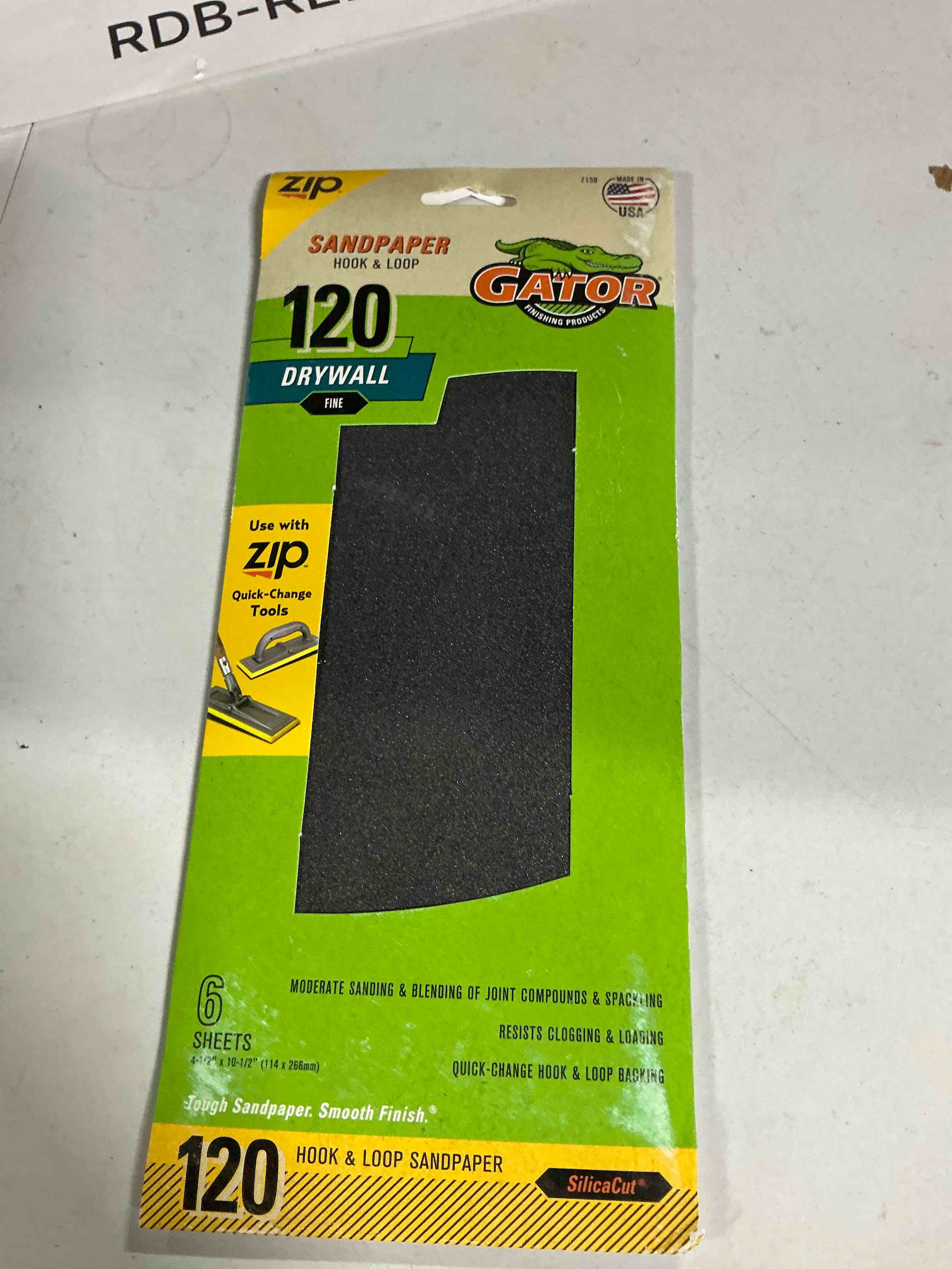 Ali Industries 7158 6ct 120grit Drywall Sandpaper