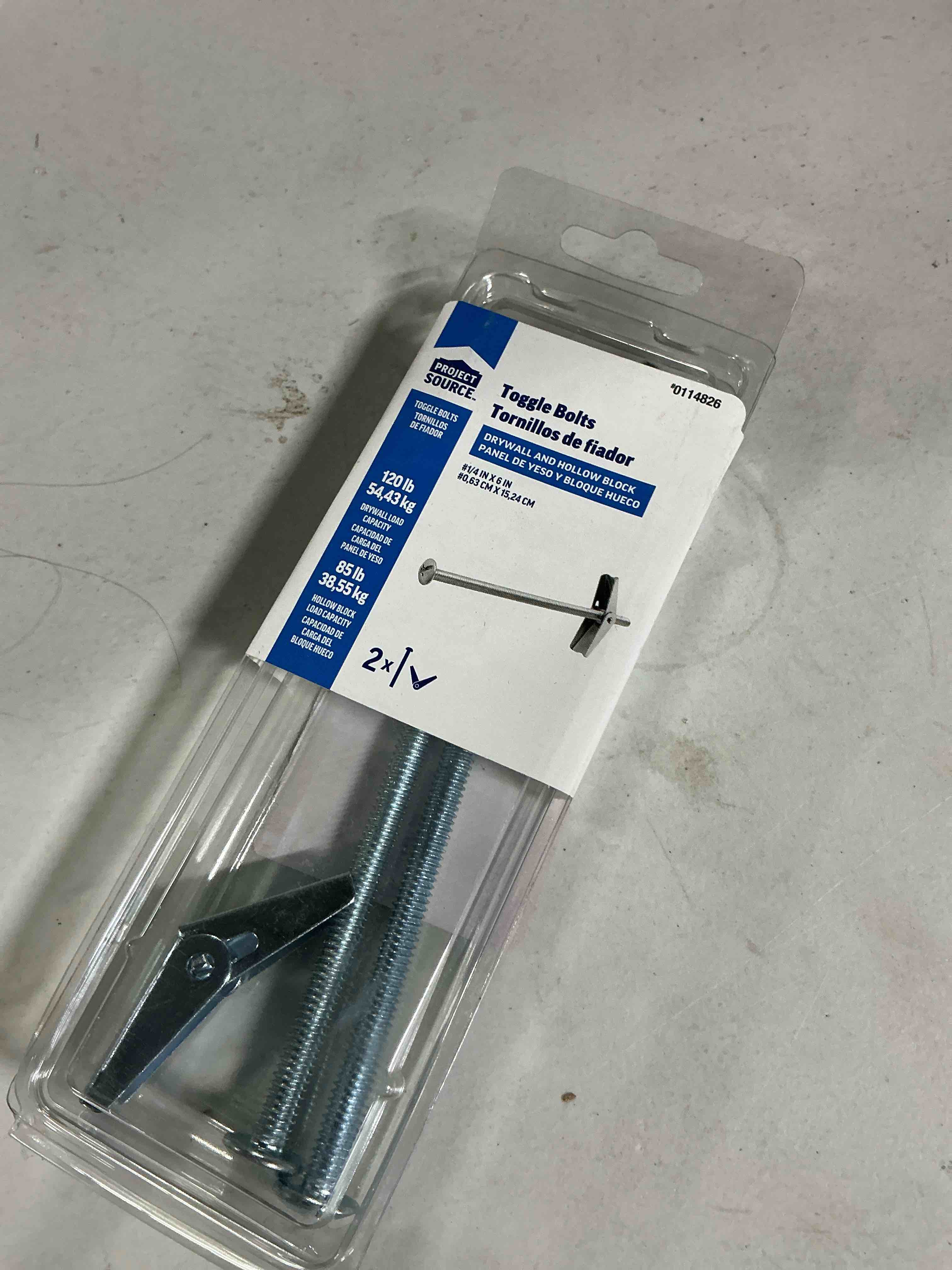 Condition photo showing Good Condition for Project Source Toggle Bolts 