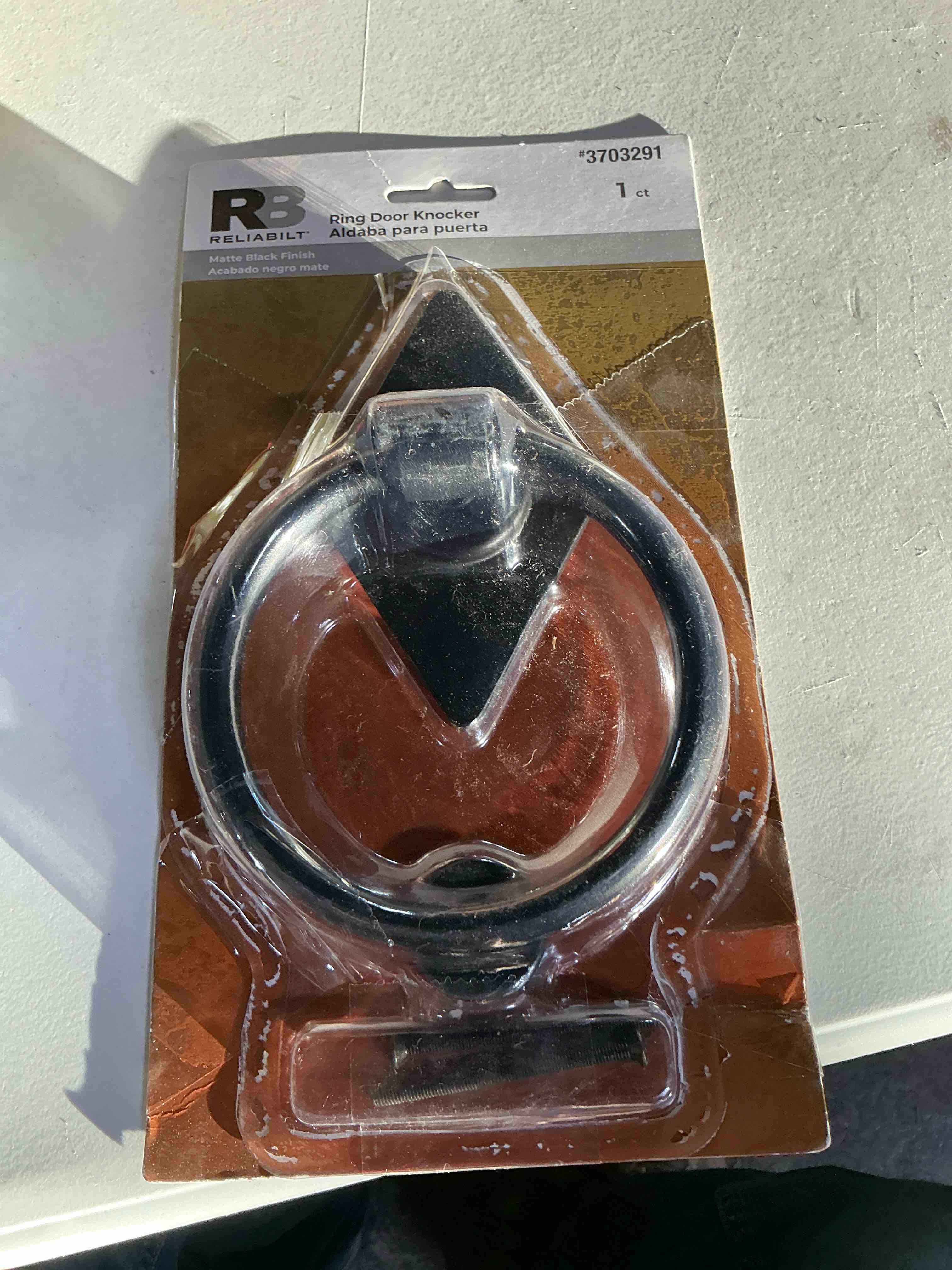 Condition photo showing Good Condition for Reliabilt Ring Door Knocker 