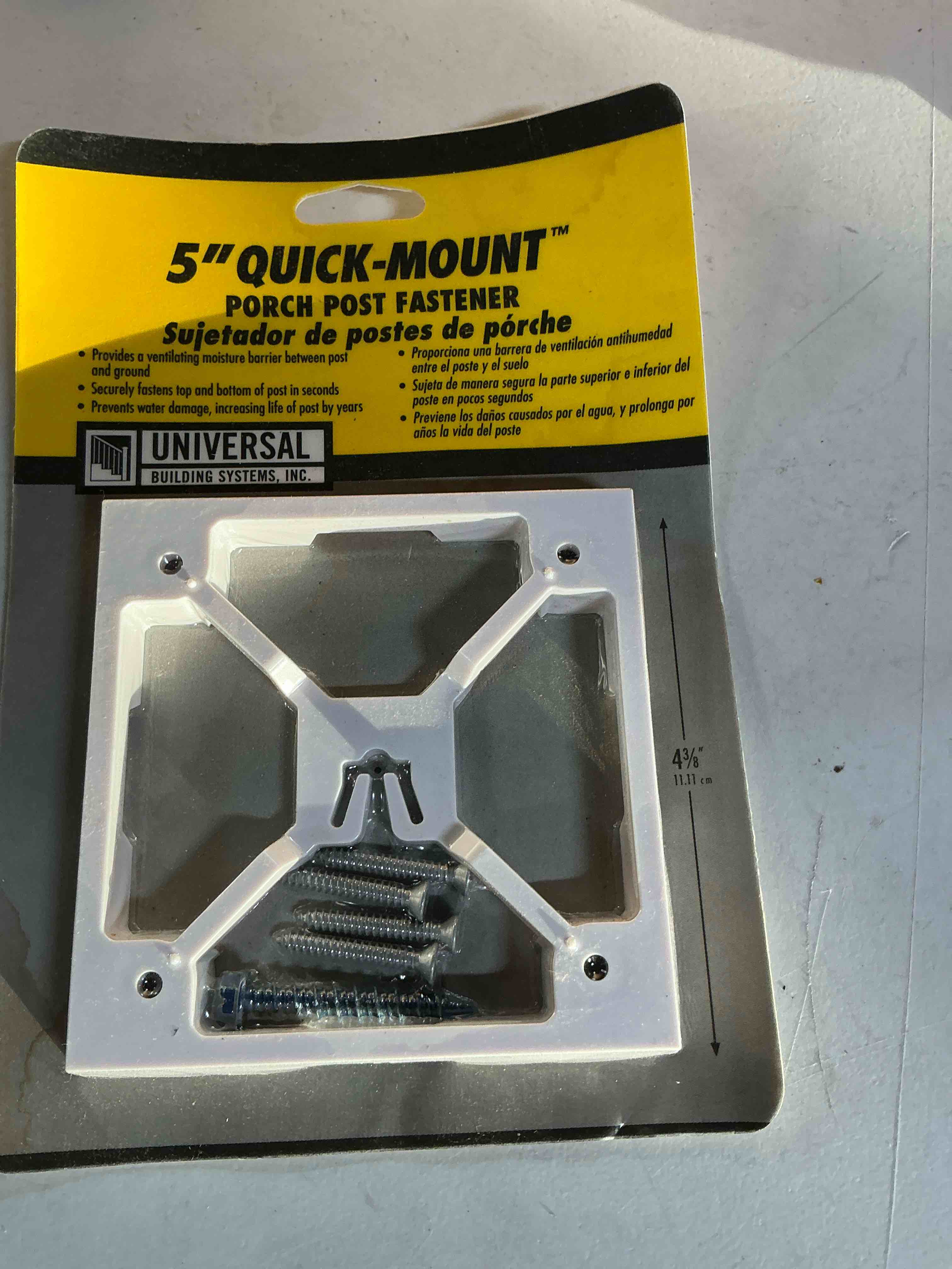 Condition photo showing Good Condition for 17005 Quick-Mount Porch Post Fastener 5