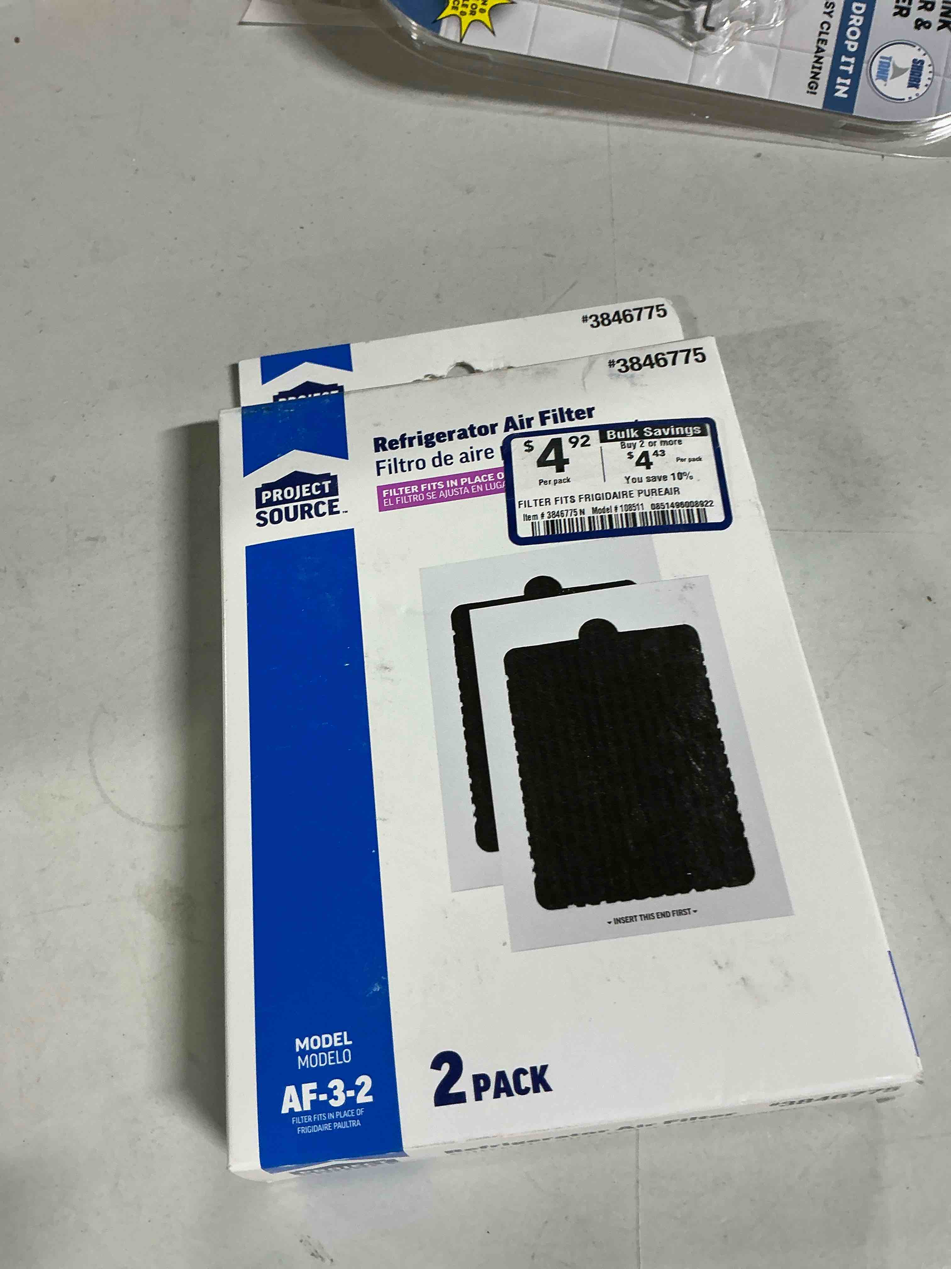 Condition photo showing Good Condition for Project Source Refrigerator Air Filter Model AF-3-2