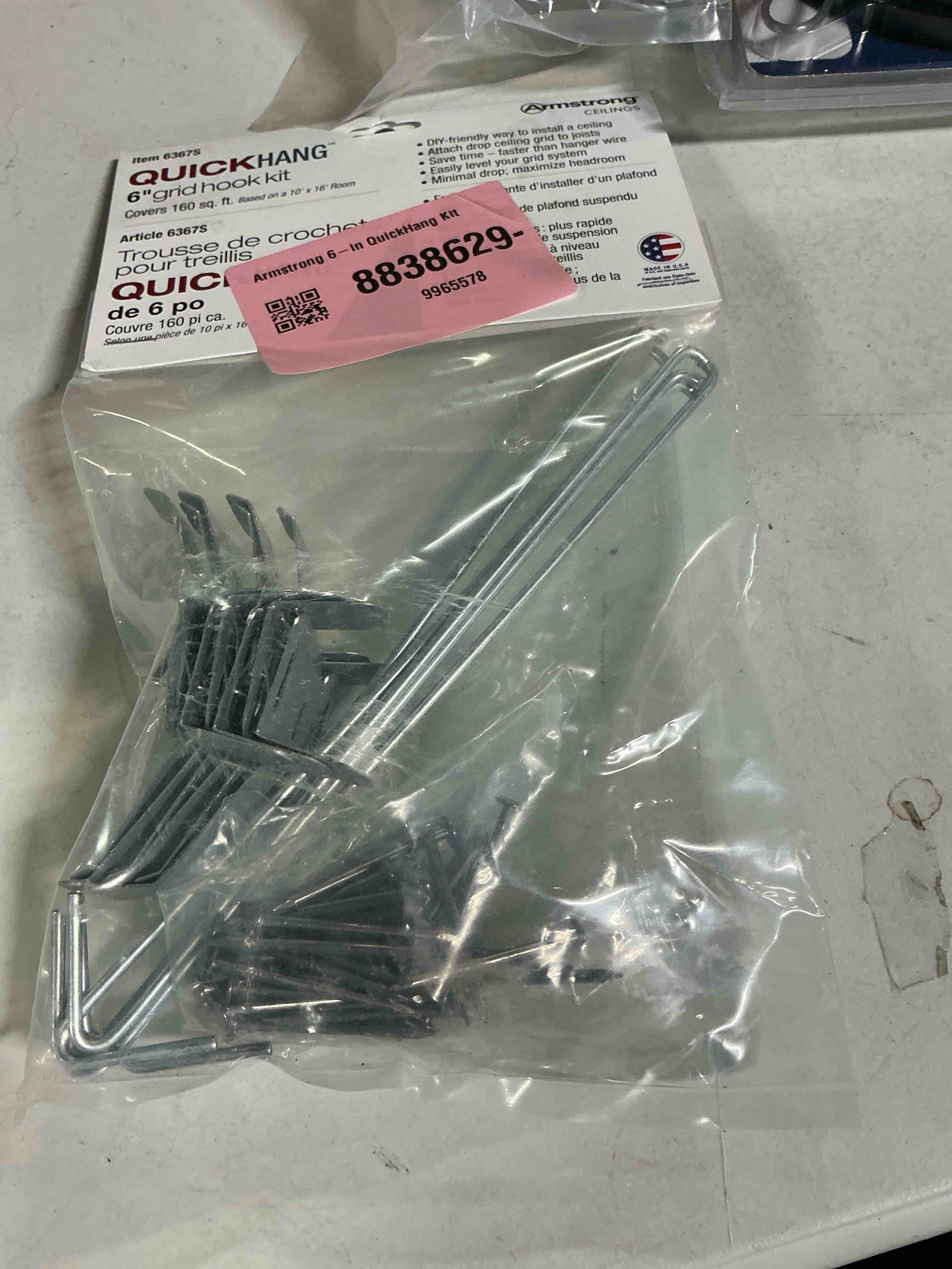 Condition photo showing Good Condition for Quickhang 6in Grid Hook Kit 